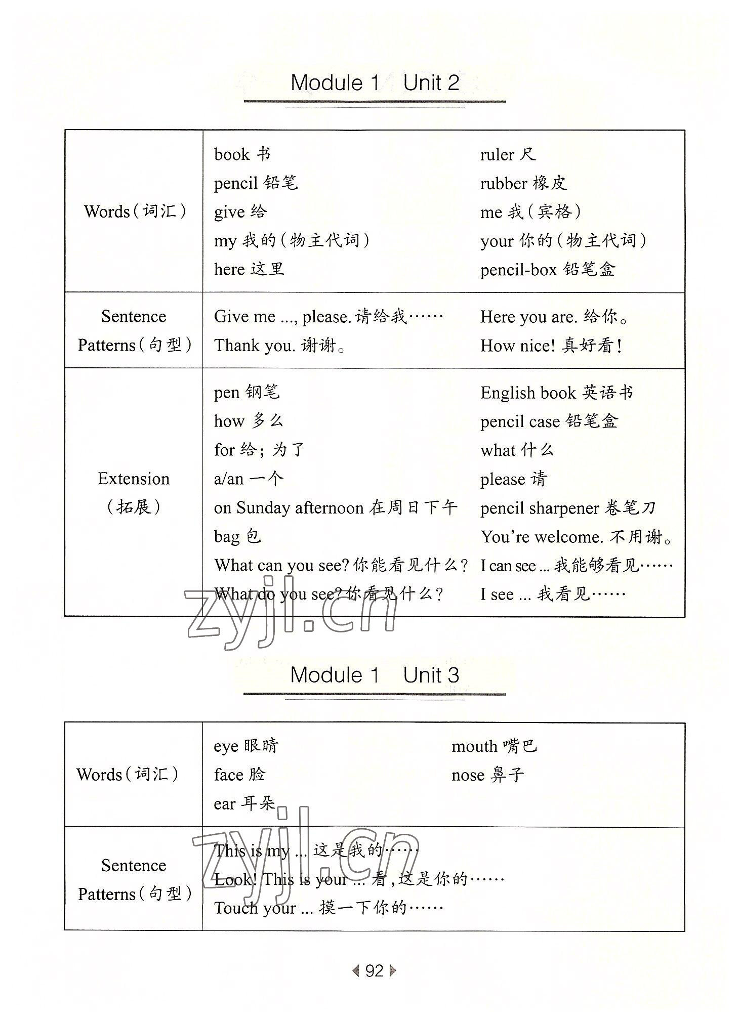 2022年華東師大版一課一練一年級英語上冊滬教版54制 參考答案第2頁