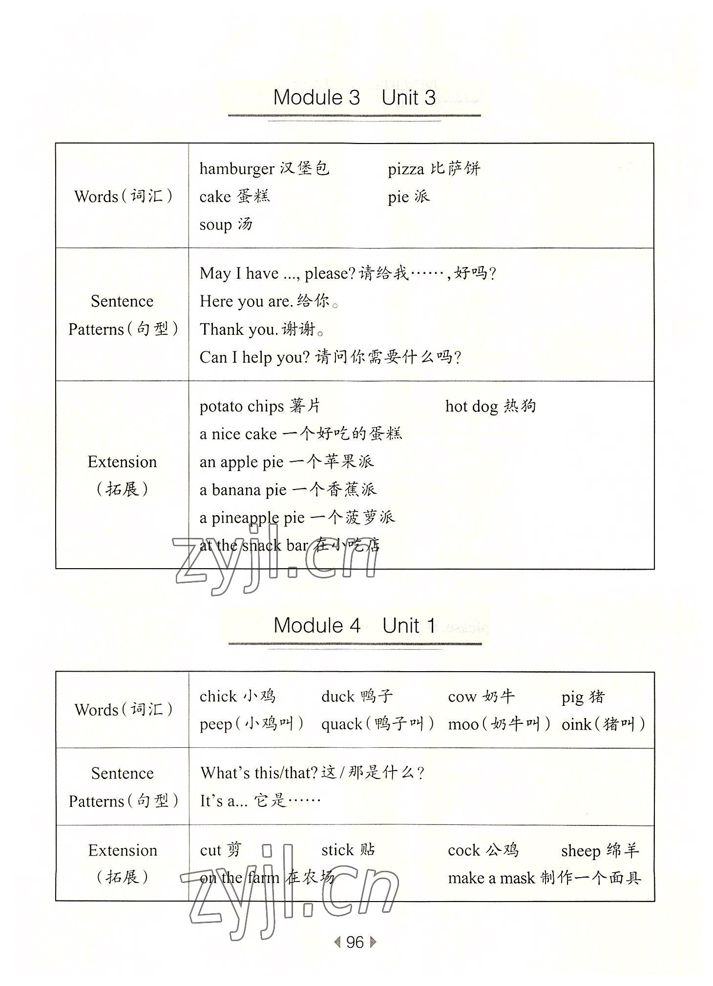 2022年華東師大版一課一練一年級(jí)英語(yǔ)上冊(cè)滬教版54制 參考答案第6頁(yè)