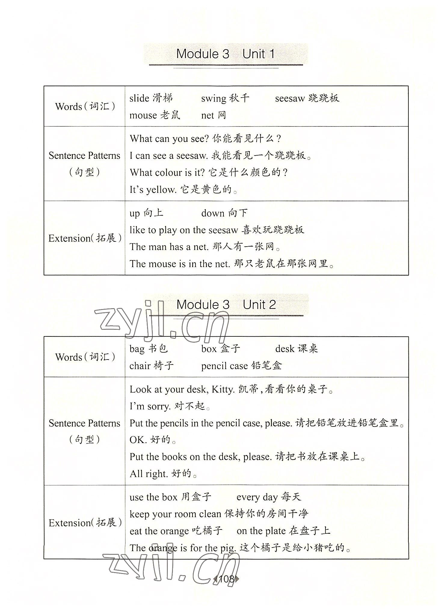 2022年華東師大版一課一練二年級英語上冊滬教版54制 參考答案第4頁