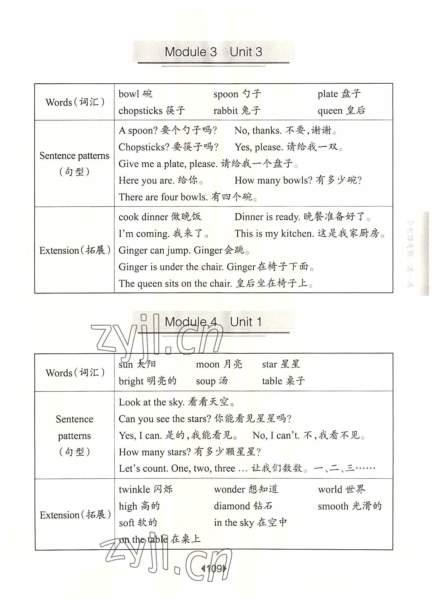 2022年華東師大版一課一練二年級英語上冊滬教版54制 參考答案第5頁