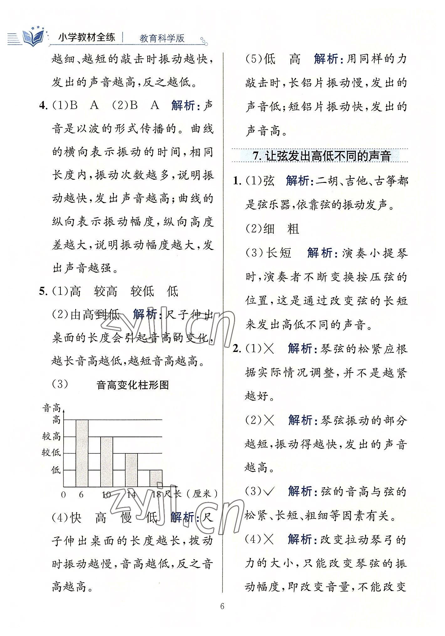 2022年教材全練四年級科學(xué)上冊教科版 第6頁