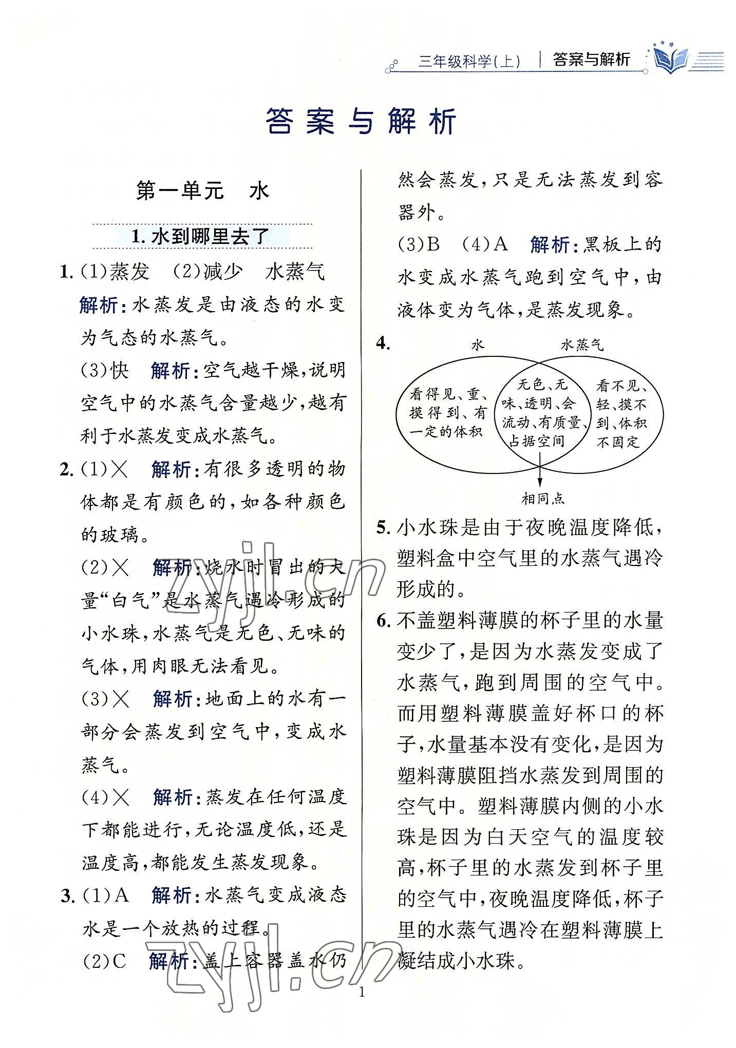 2022年教材全練三年級(jí)科學(xué)上冊(cè)教科版 第1頁