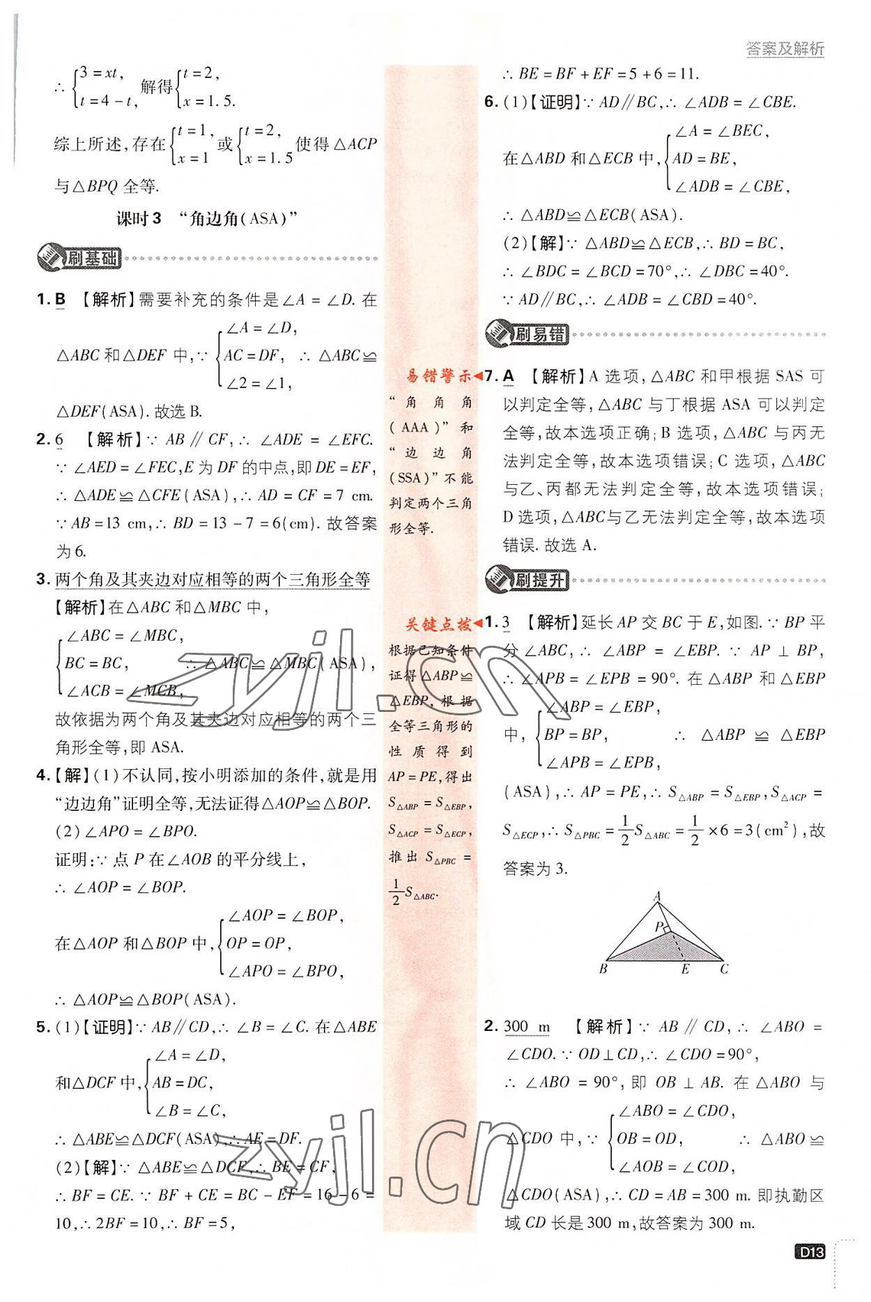 2022年初中必刷题八年级数学上册浙教版 第13页