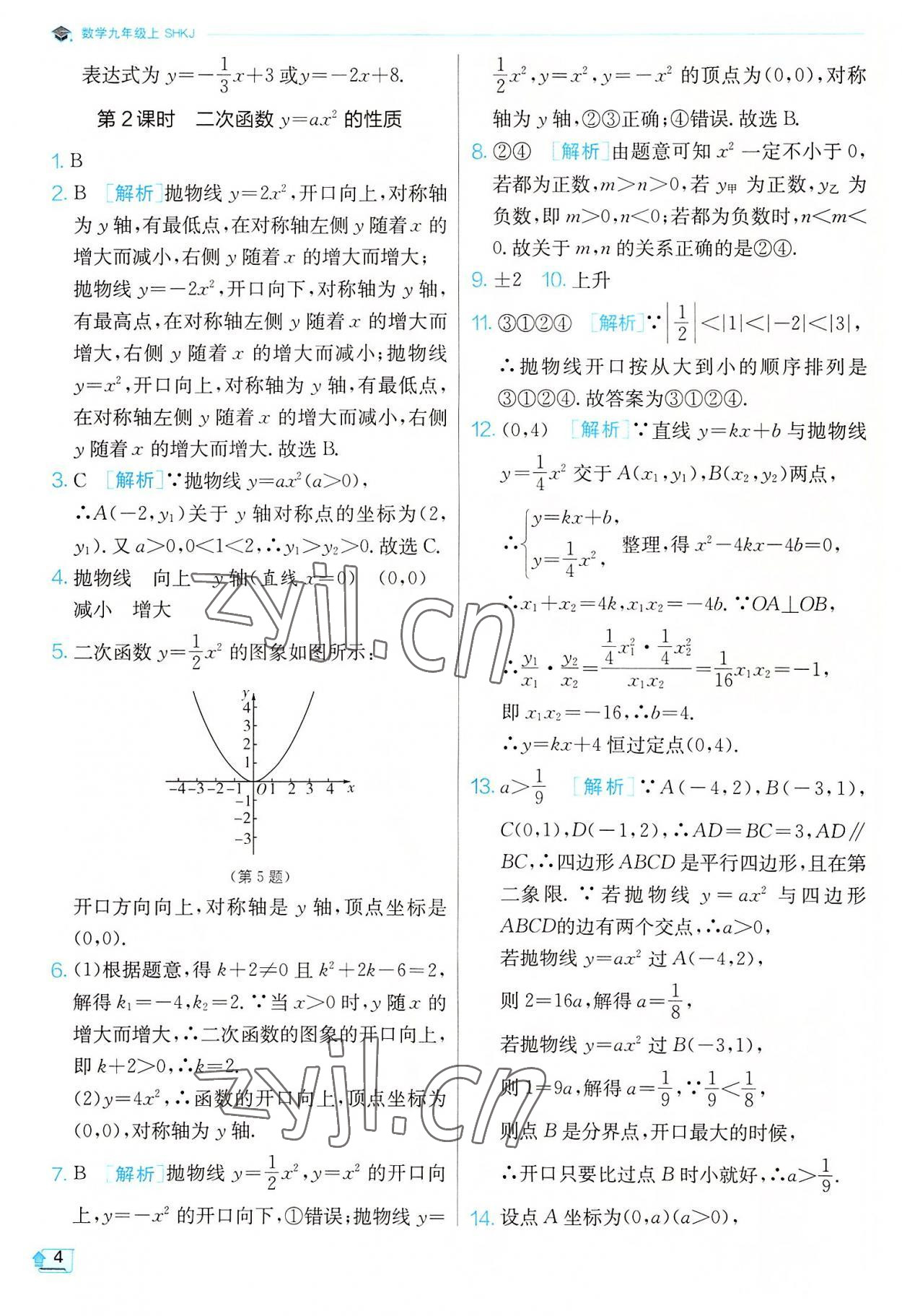 2022年實驗班提優(yōu)訓(xùn)練九年級數(shù)學(xué)上冊滬科版 第4頁