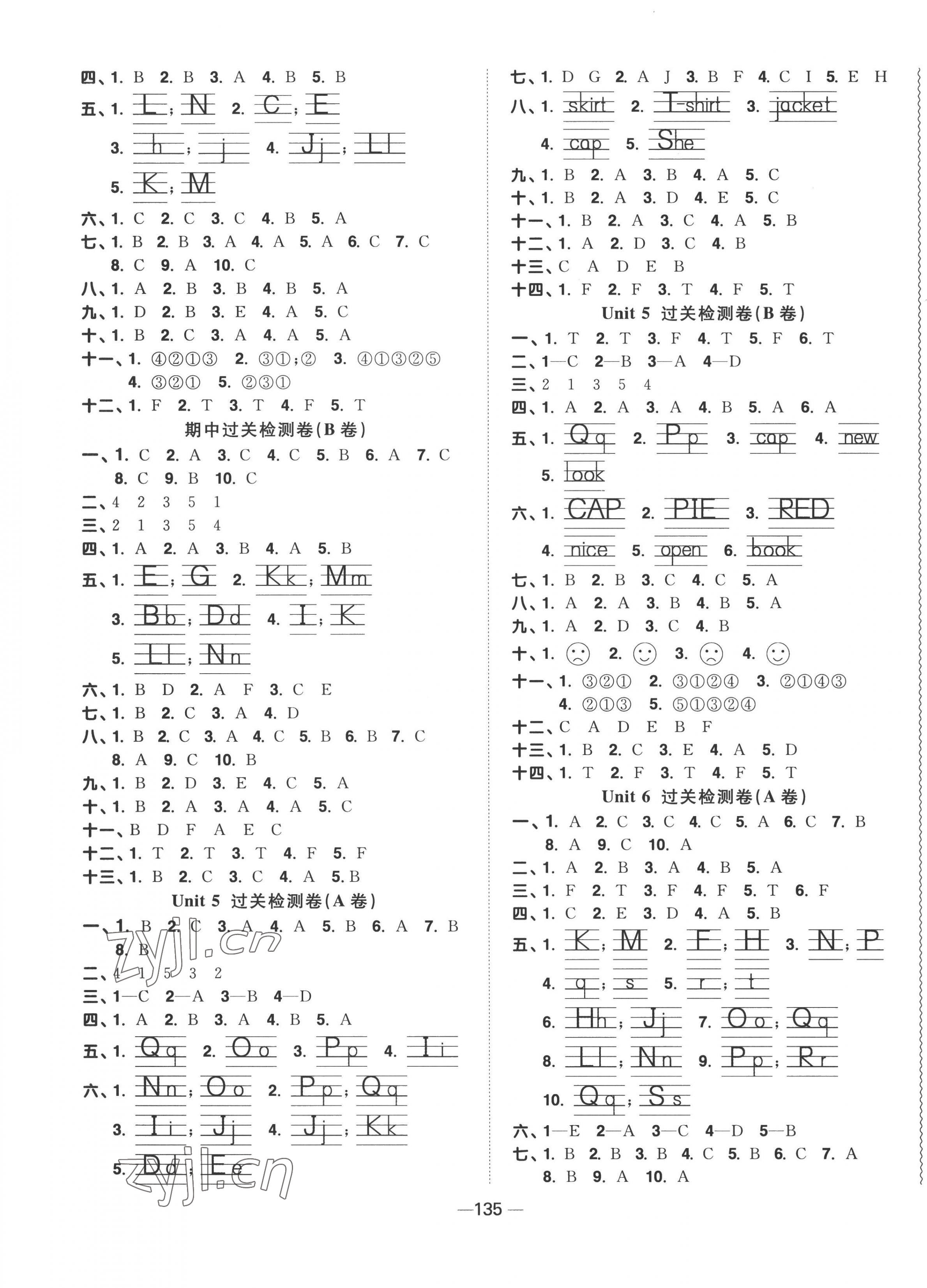 2022年陽光同學(xué)一線名師全優(yōu)好卷三年級(jí)英語上冊(cè)譯林版 第3頁