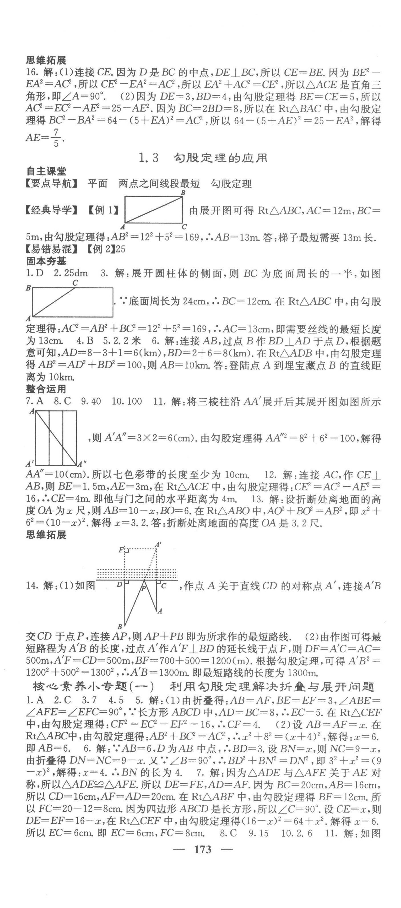 2022年新課標(biāo)同步課堂優(yōu)化課堂八年級數(shù)學(xué)上冊北師大版 參考答案第2頁