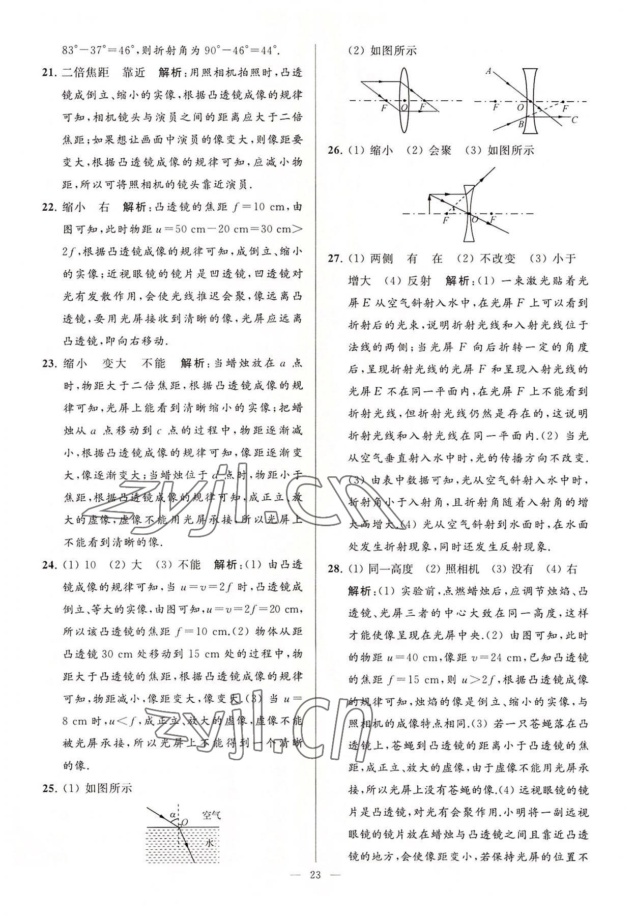 2022年亮點(diǎn)給力大試卷八年級(jí)物理上冊(cè)蘇科版 第23頁(yè)