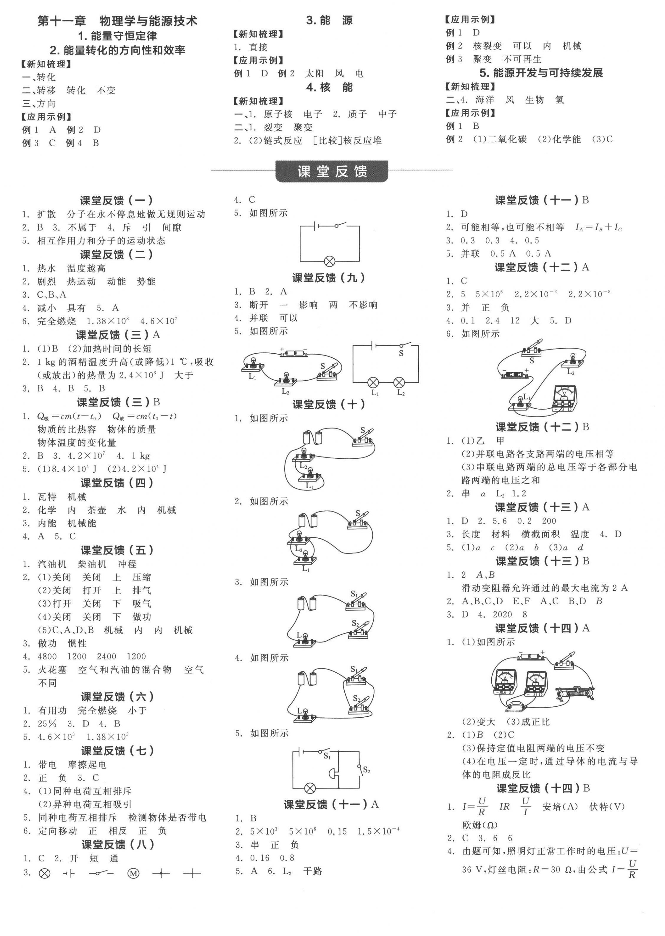 2022年全品學(xué)練考九年級物理全一冊教科版 第4頁