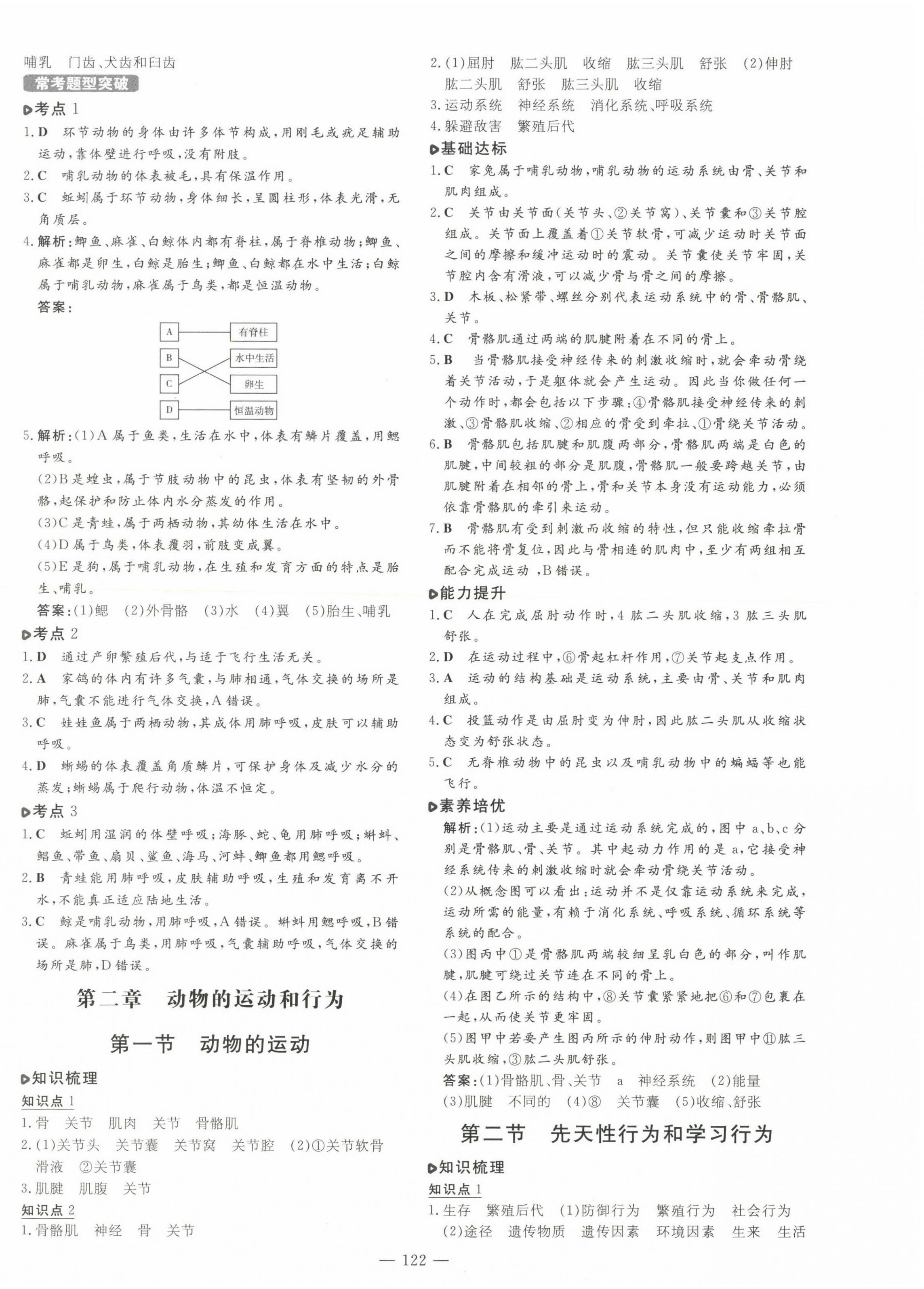 2022年練案八年級生物上冊人教版 第6頁