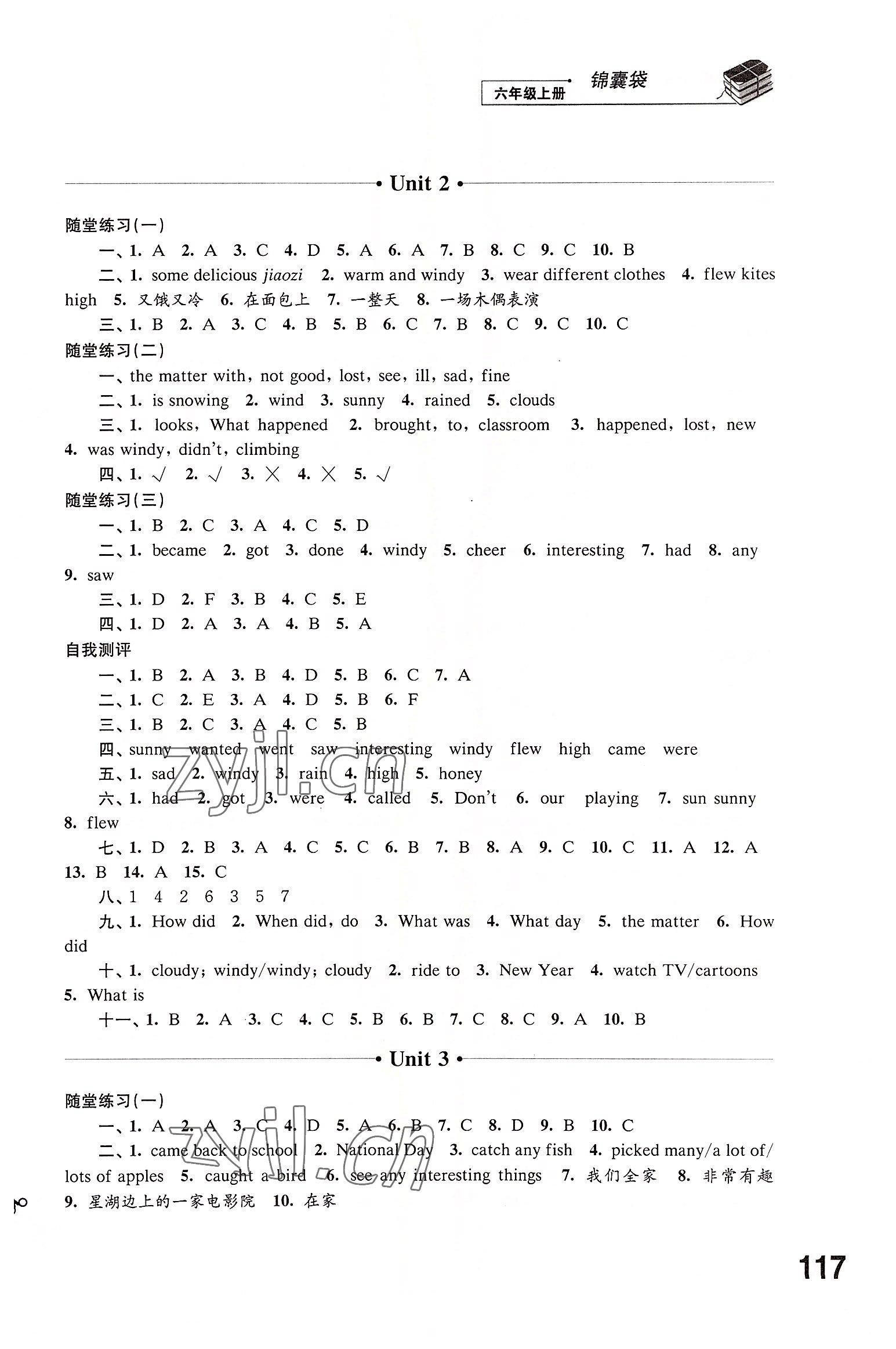 2022年同步練習(xí)江蘇六年級(jí)英語上冊(cè)譯林版 第2頁