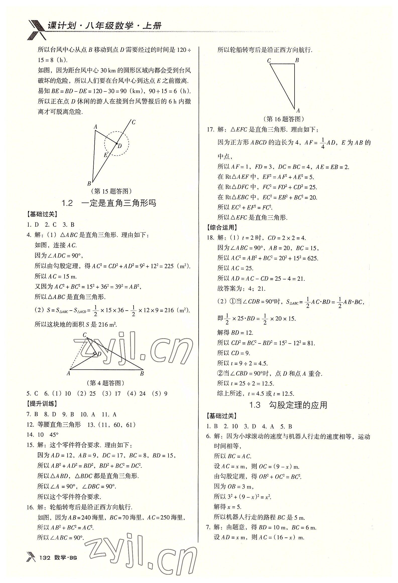 2022年全優(yōu)點(diǎn)練課計(jì)劃八年級(jí)數(shù)學(xué)上冊(cè)北師大版 第2頁(yè)