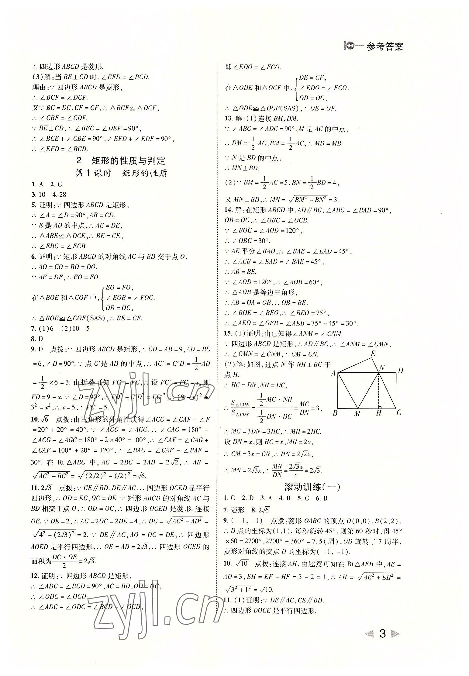 2022年胜券在握打好基础作业本九年级数学上册北师大版 第3页