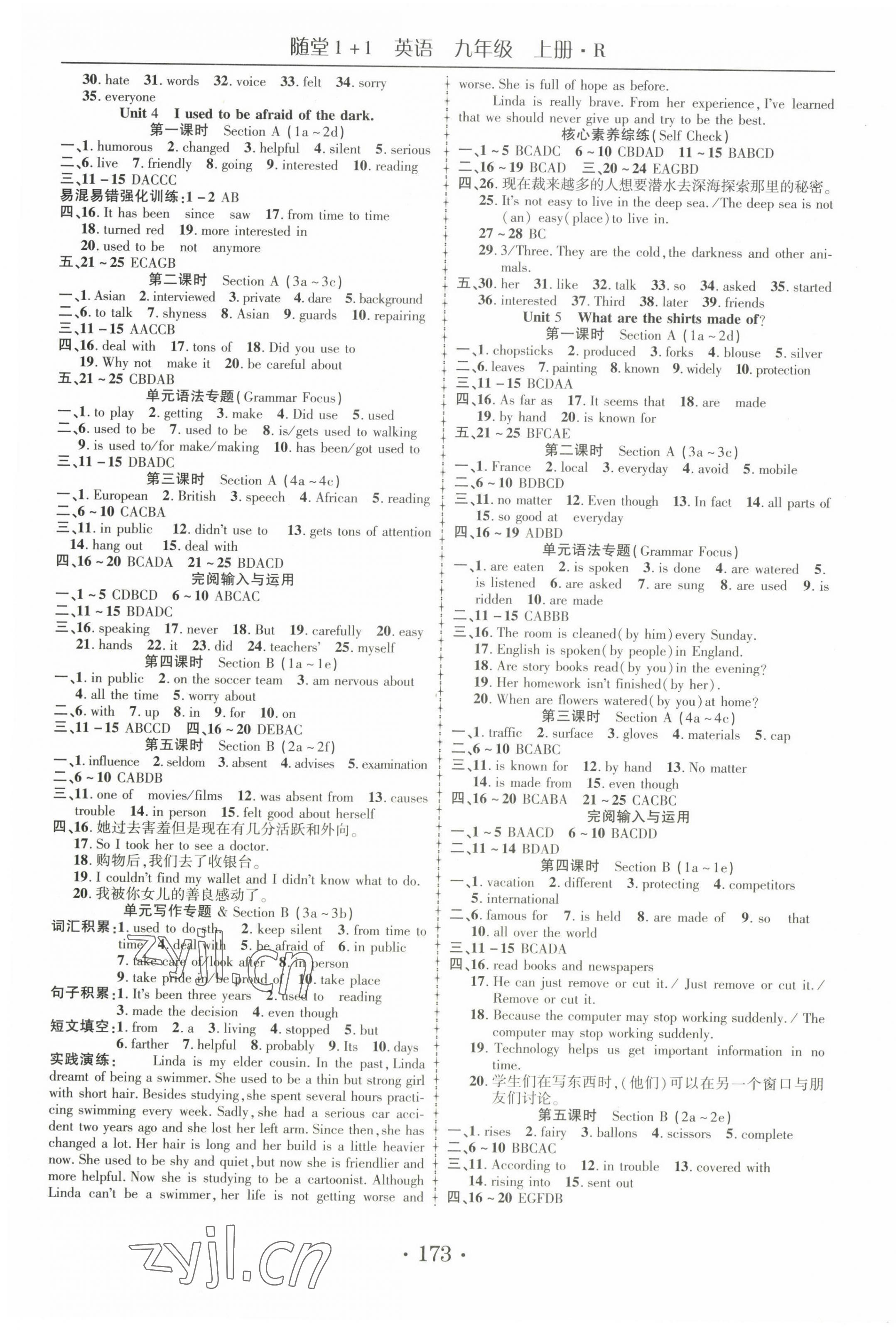 2022年隨堂1加1導(dǎo)練九年級(jí)英語(yǔ)上冊(cè)人教版 第3頁(yè)