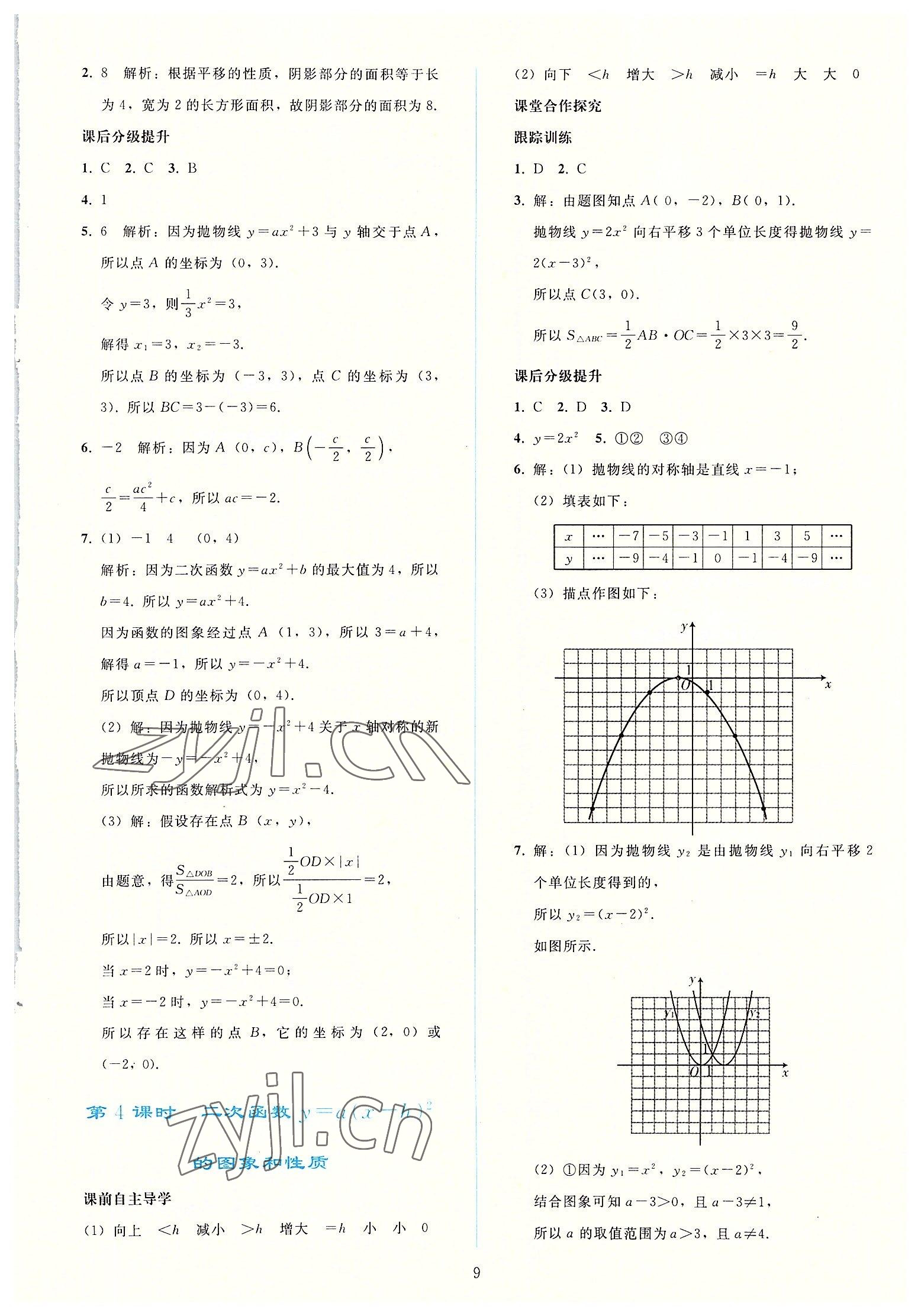 2022年同步轻松练习九年级数学上册人教版 参考答案第8页