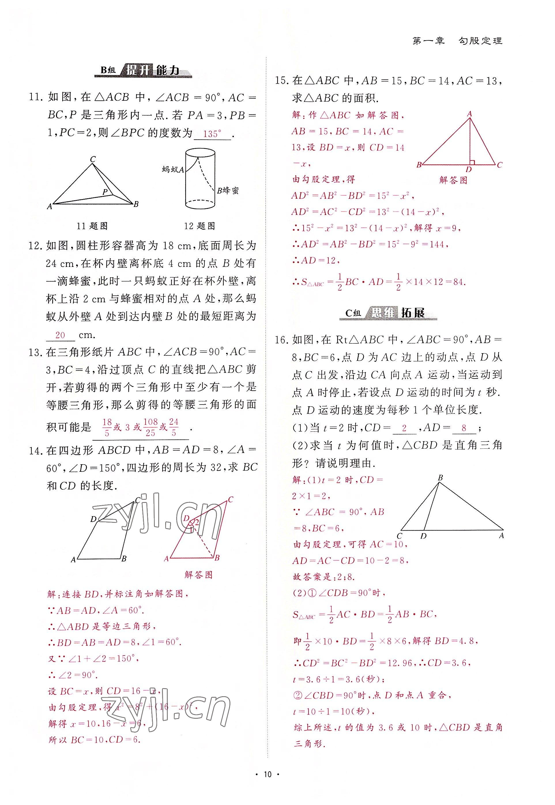 2022年优课堂给力A加八年级数学上册北师大版 第10页