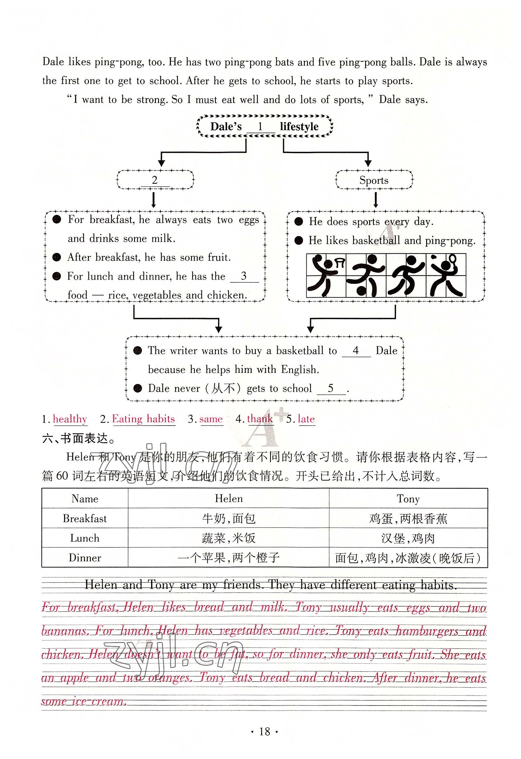 2022年優(yōu)課堂給力A加七年級(jí)英語上冊(cè)人教版 第18頁