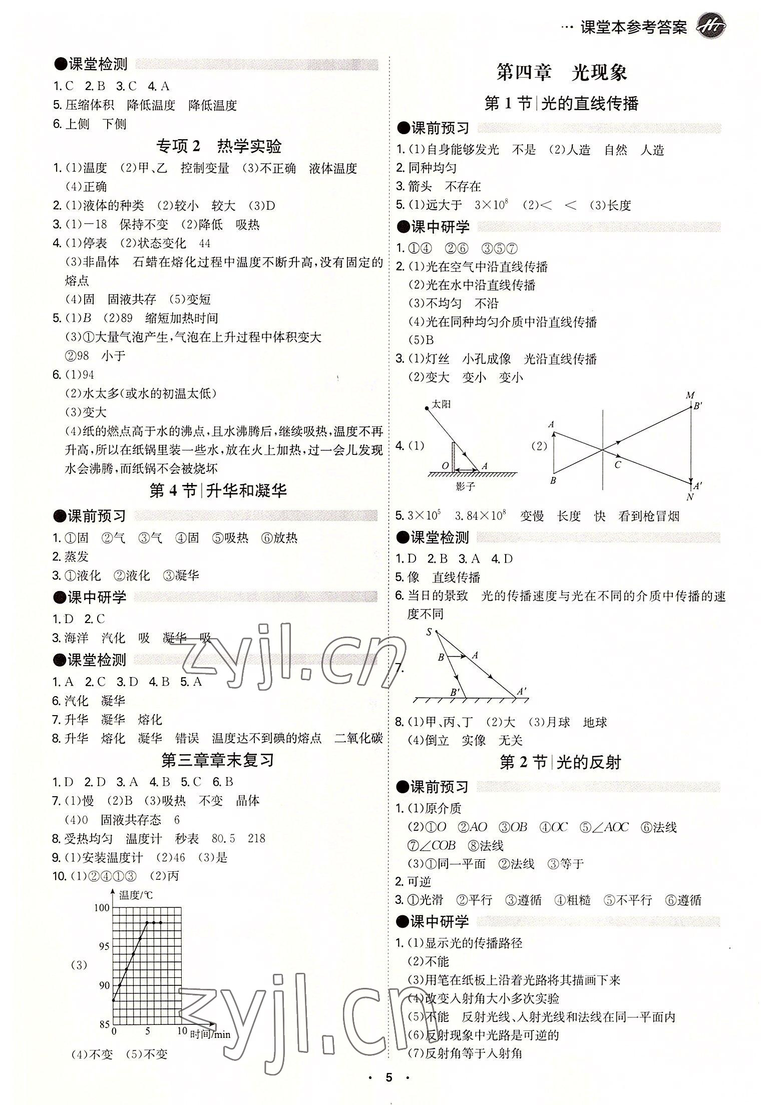 2022年學(xué)霸智慧課堂八年級物理上冊人教版 第5頁