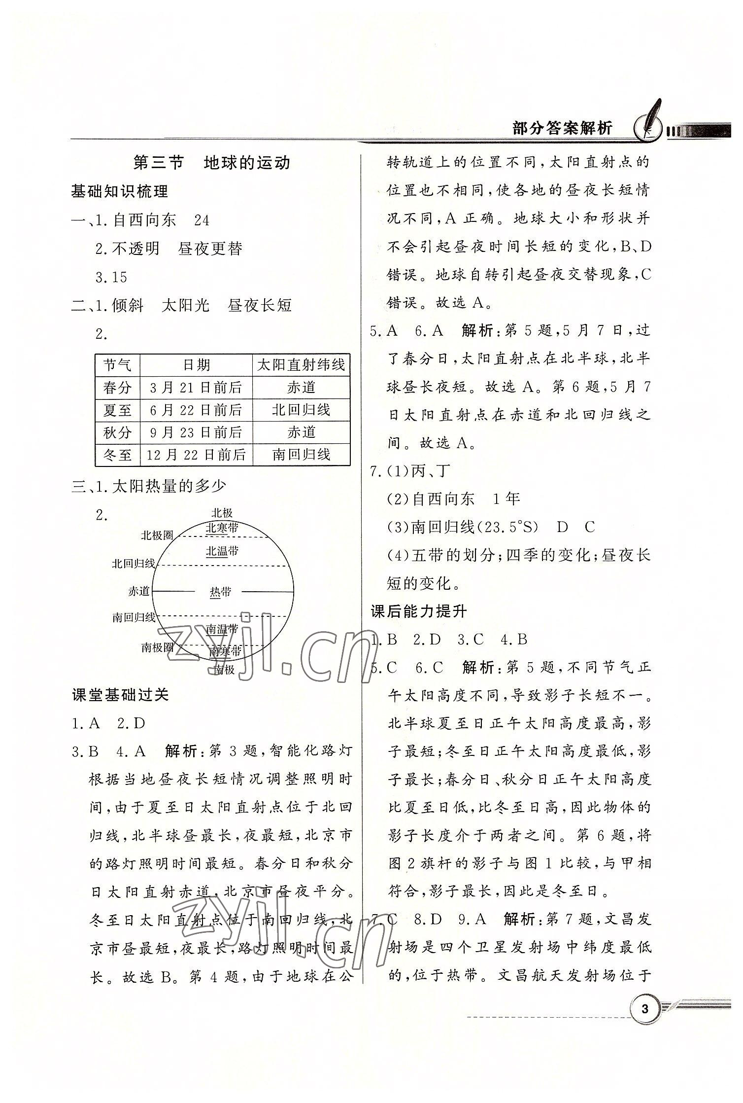 2022年同步導(dǎo)學(xué)與優(yōu)化訓(xùn)練七年級地理上冊粵人版 第3頁