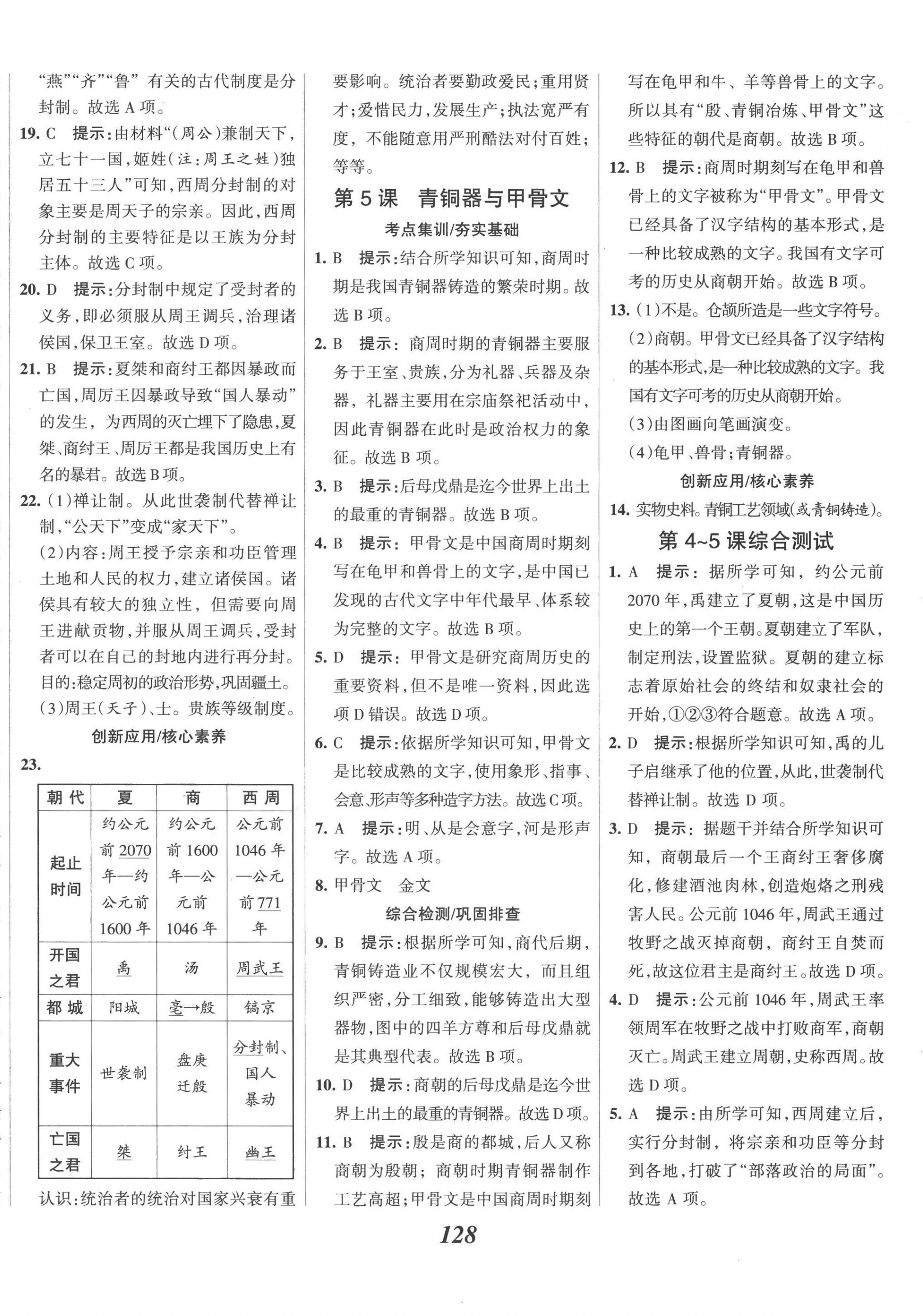 2022年全优课堂考点集训与满分备考七年级历史上册人教版 第4页