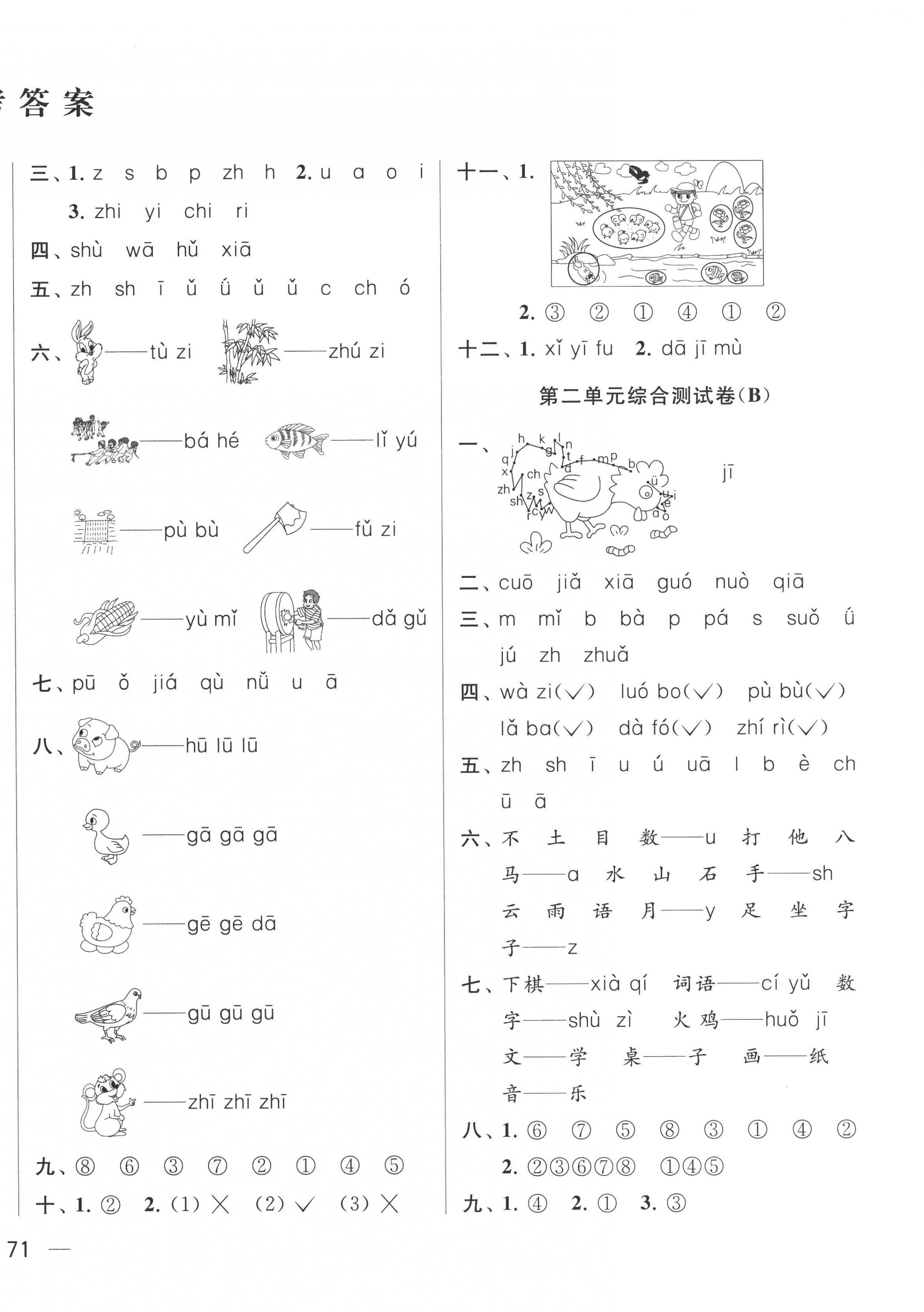 2022年亮點(diǎn)給力大試卷一年級(jí)語(yǔ)文上冊(cè)人教版 第2頁(yè)