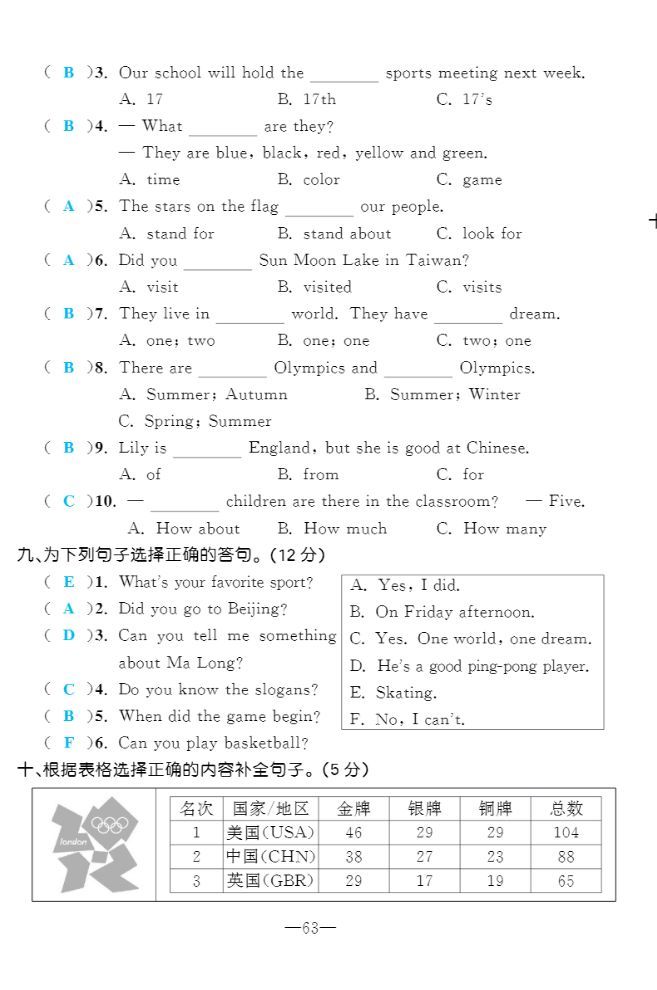 2022年一課3練培優(yōu)作業(yè)本六年級(jí)英語(yǔ)上冊(cè)閩教版福建專版 第3頁(yè)