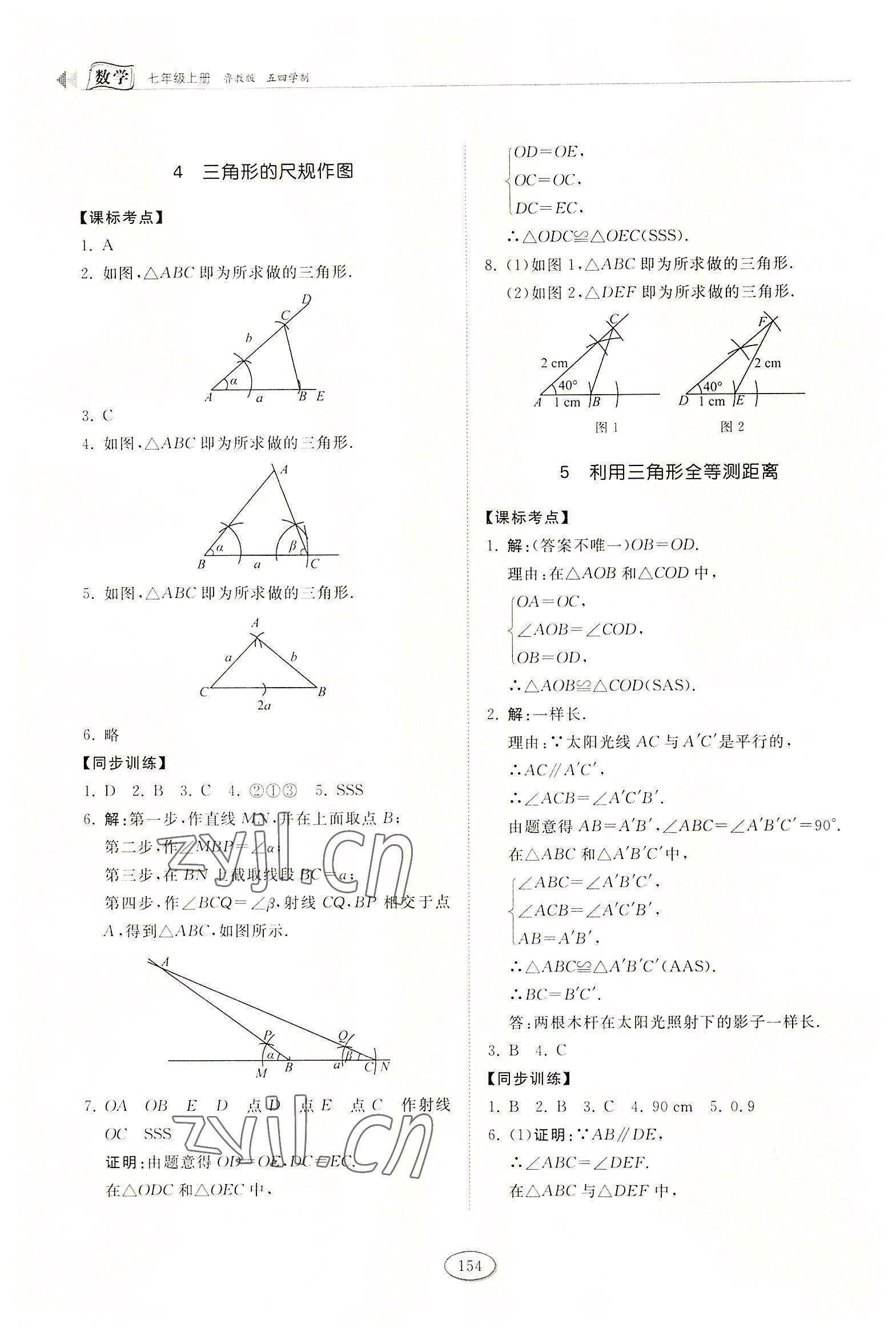 2022年初中同步練習(xí)冊七年級數(shù)學(xué)上冊魯教版54制山東科學(xué)技術(shù)出版社 第4頁