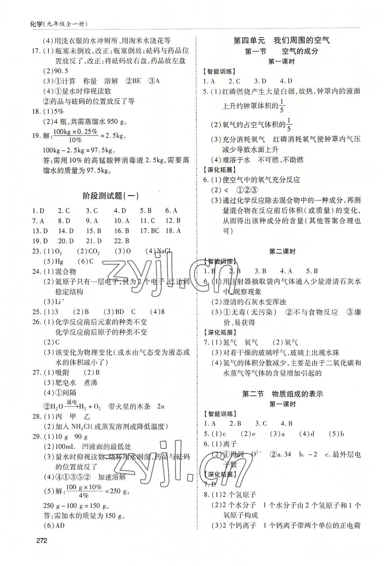 2022年新課堂學習與探究九年級化學全一冊魯教版 第4頁