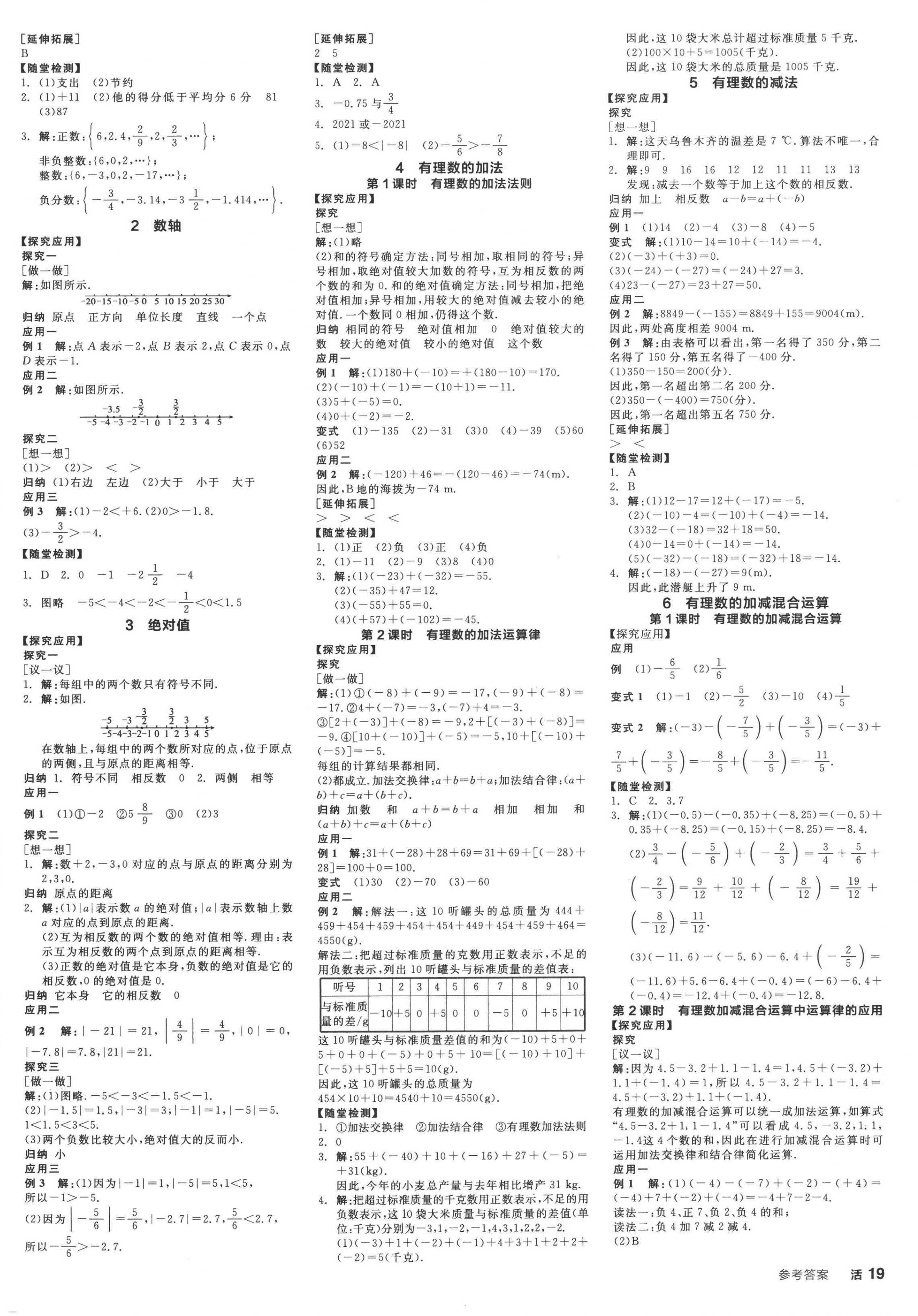 2022年全品學(xué)練考七年級(jí)數(shù)學(xué)上冊(cè)北師大版深圳專版 第2頁