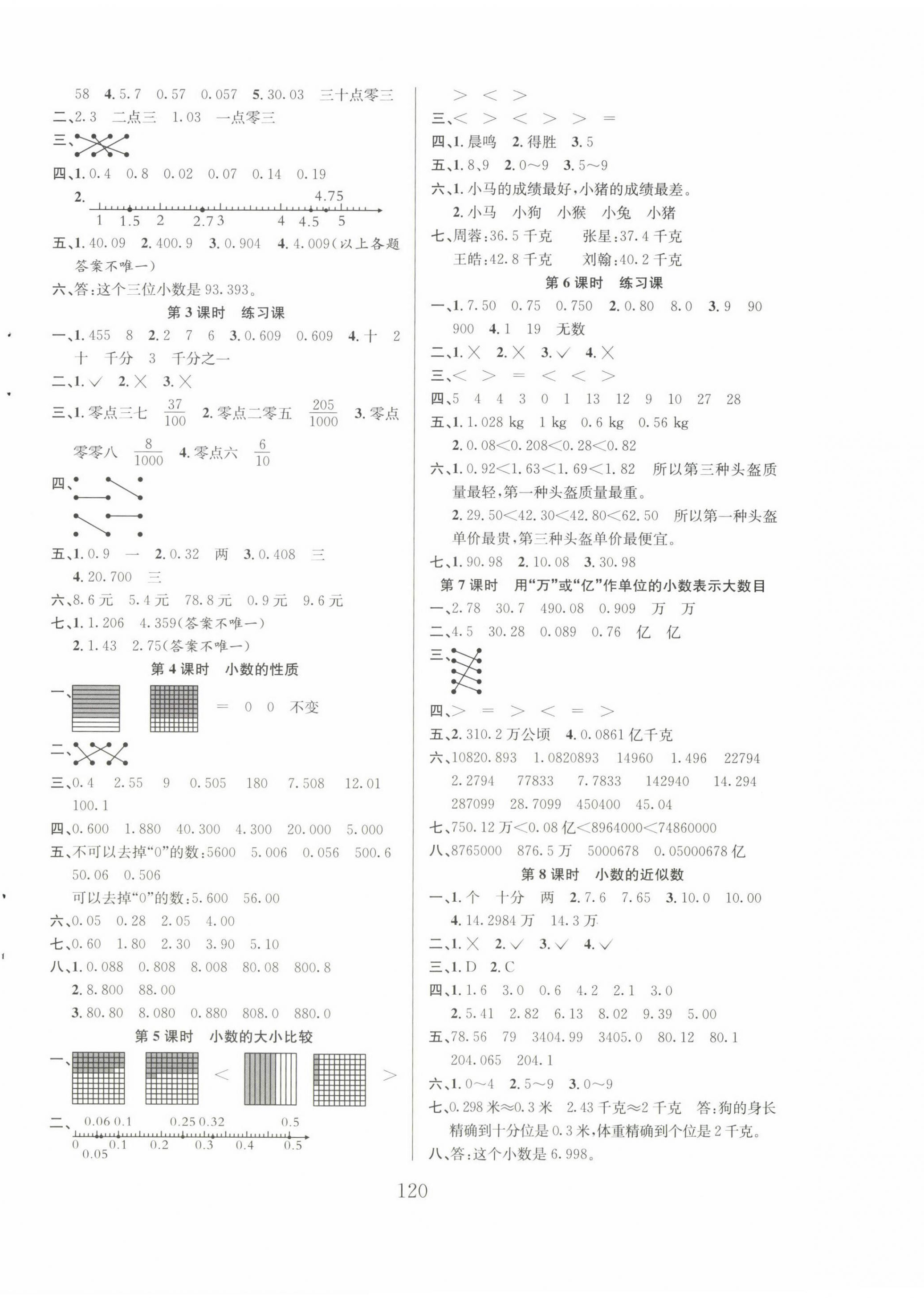 2022年陽光課堂課時作業(yè)五年級數(shù)學上冊蘇教版 第4頁