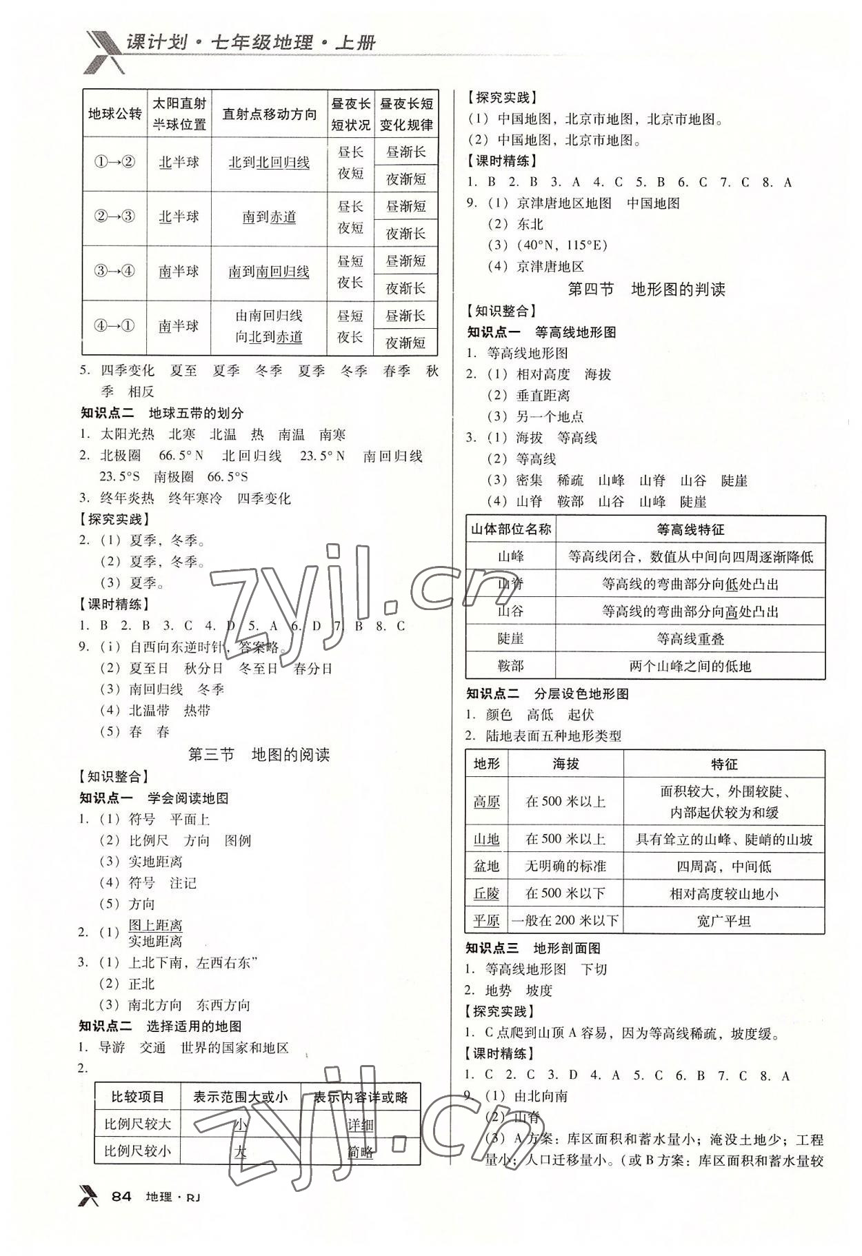 2022年全优点练课计划七年级地理上册人教版 第2页