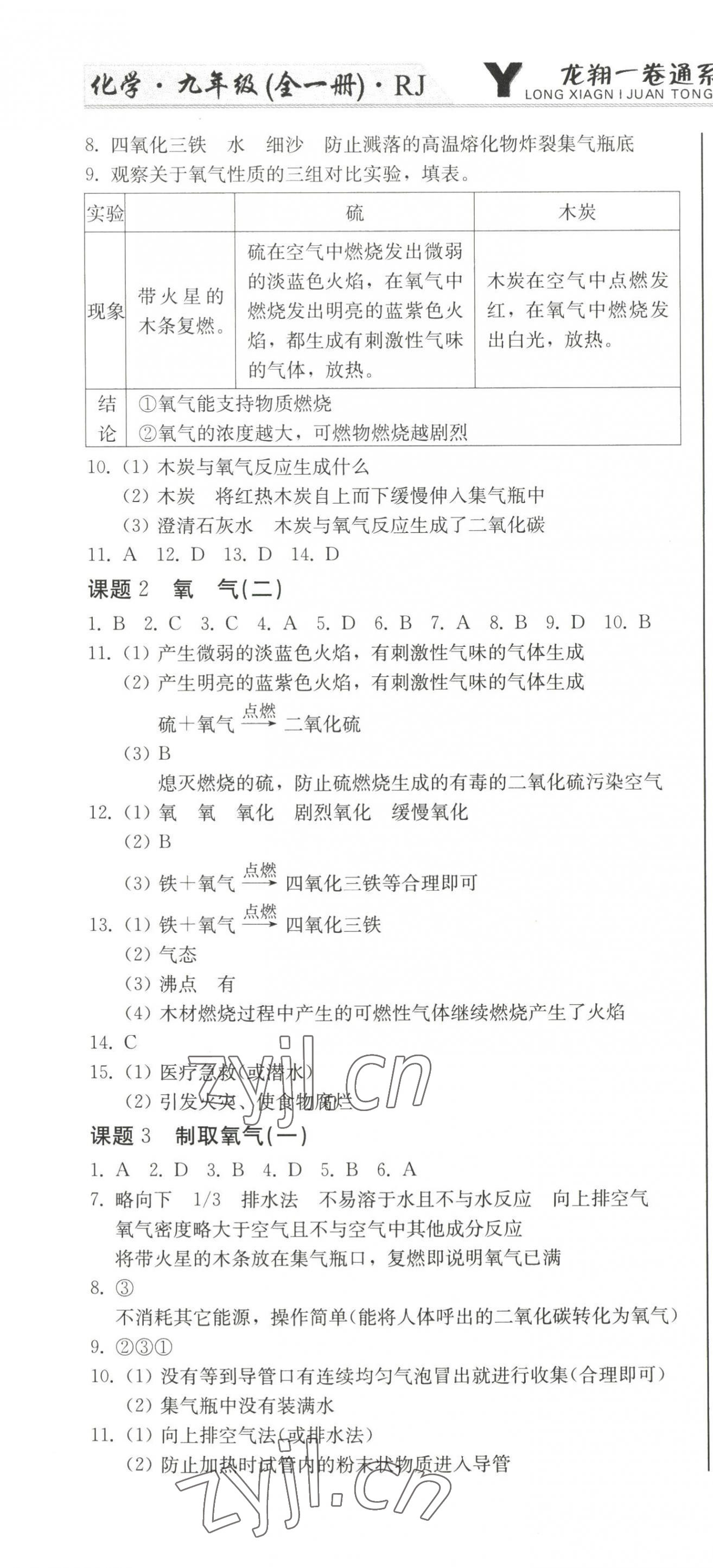 2022年龍翔一卷通九年級化學全一冊人教版 第4頁