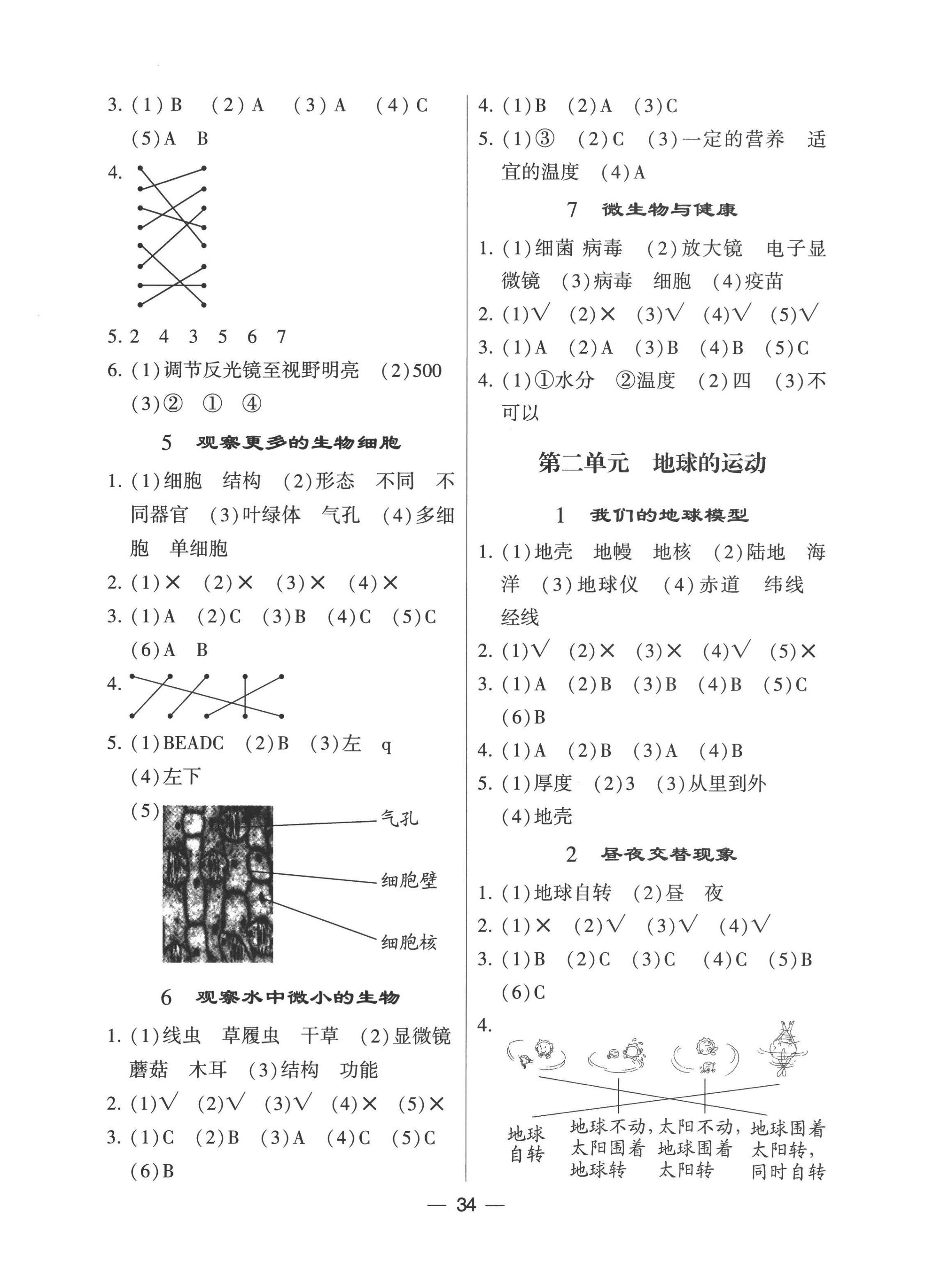 2022年經(jīng)綸學(xué)典棒棒堂六年級科學(xué)上冊教科版 第2頁