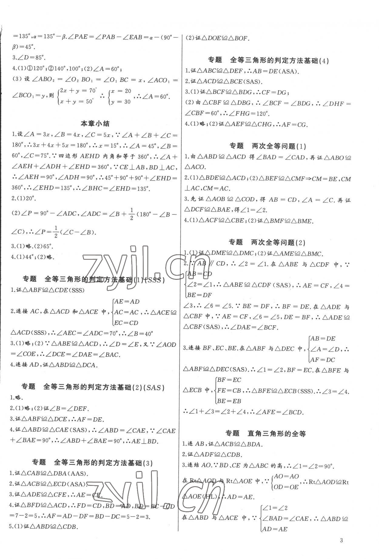 2022年新課堂新觀察培優(yōu)講練八年級數(shù)學上冊人教版 第3頁