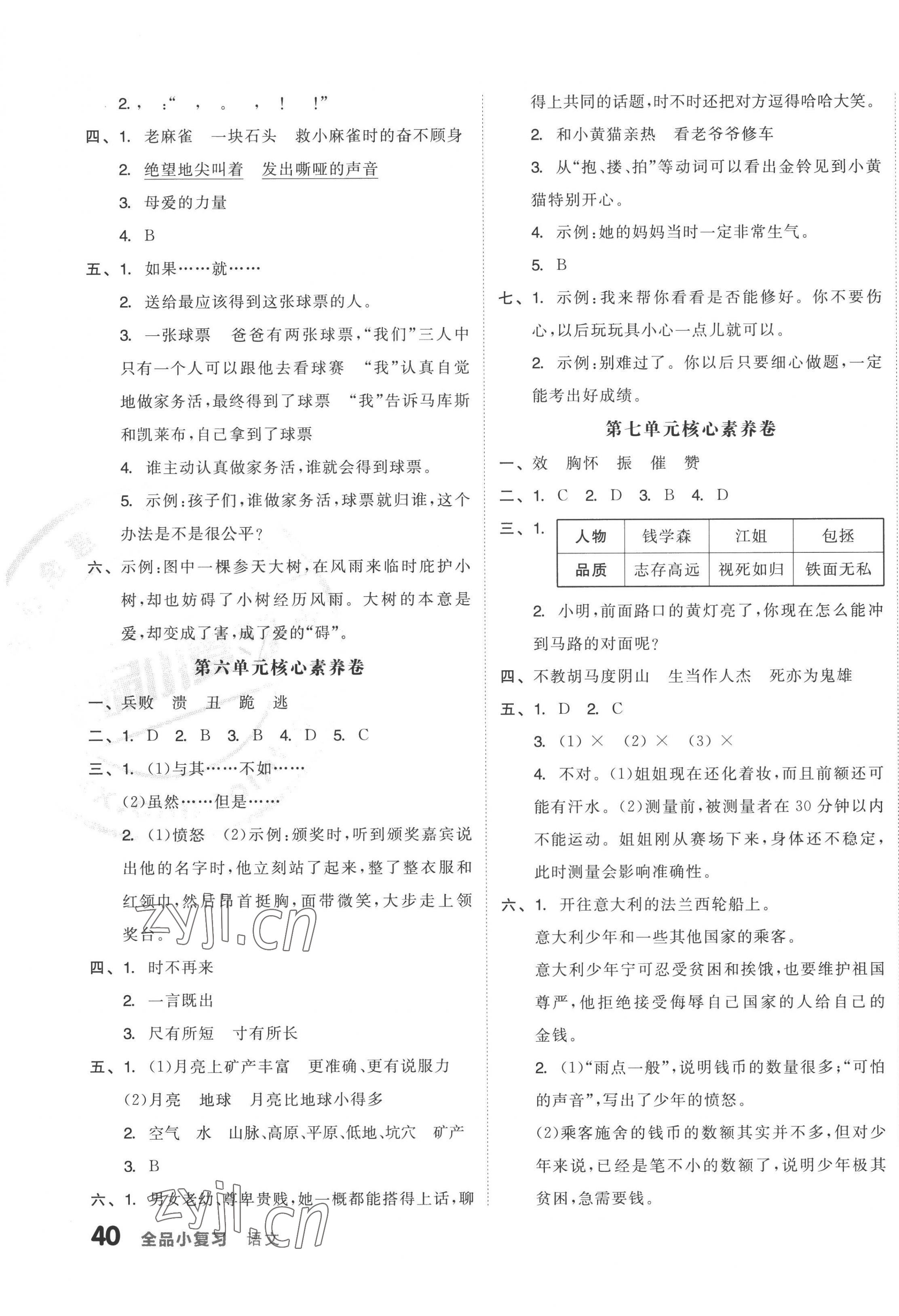 2022年全品小復(fù)習(xí)四年級(jí)語(yǔ)文上冊(cè)人教版 第3頁(yè)