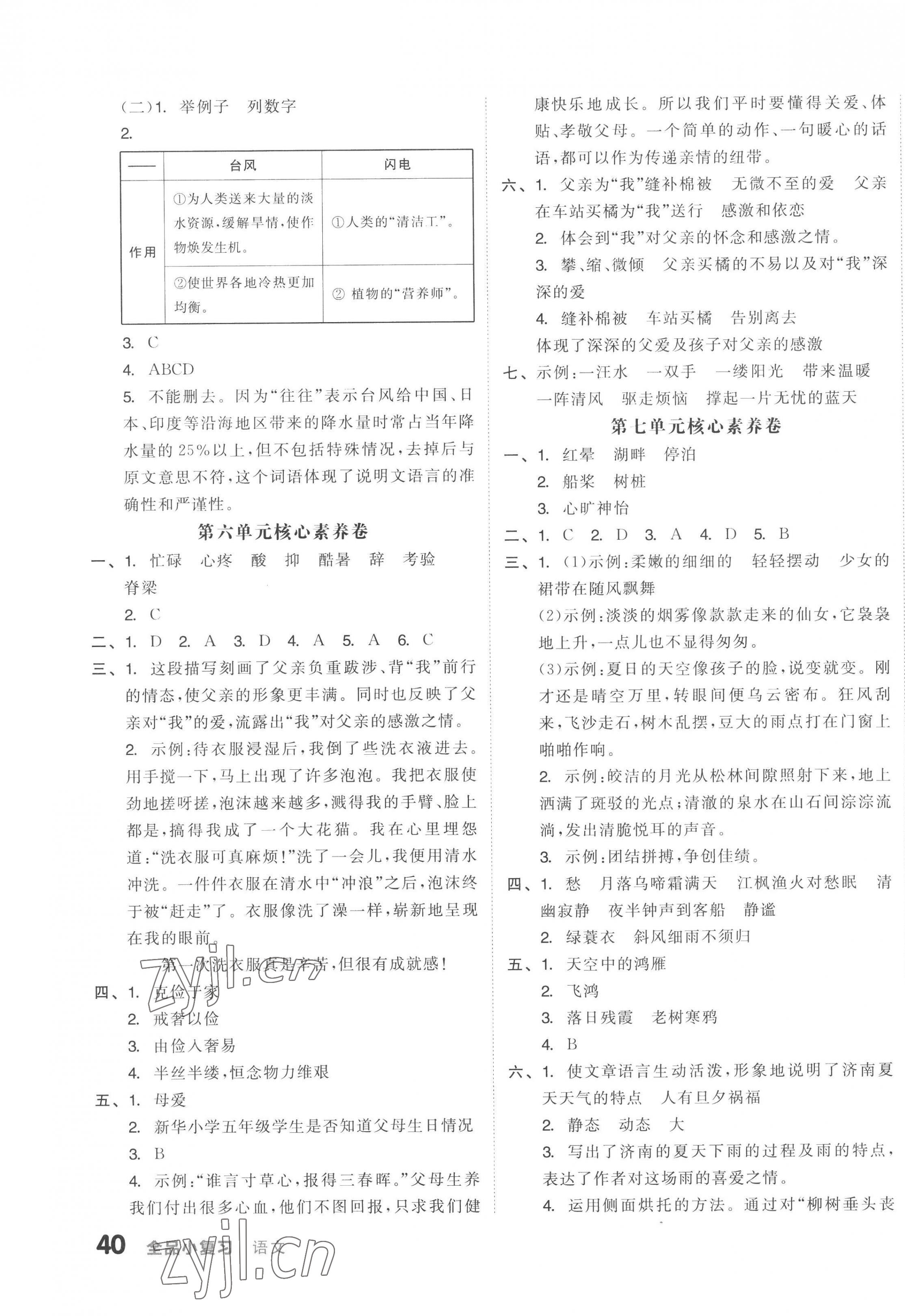 2022年全品小復(fù)習(xí)五年級(jí)語(yǔ)文上冊(cè)人教版 第3頁(yè)