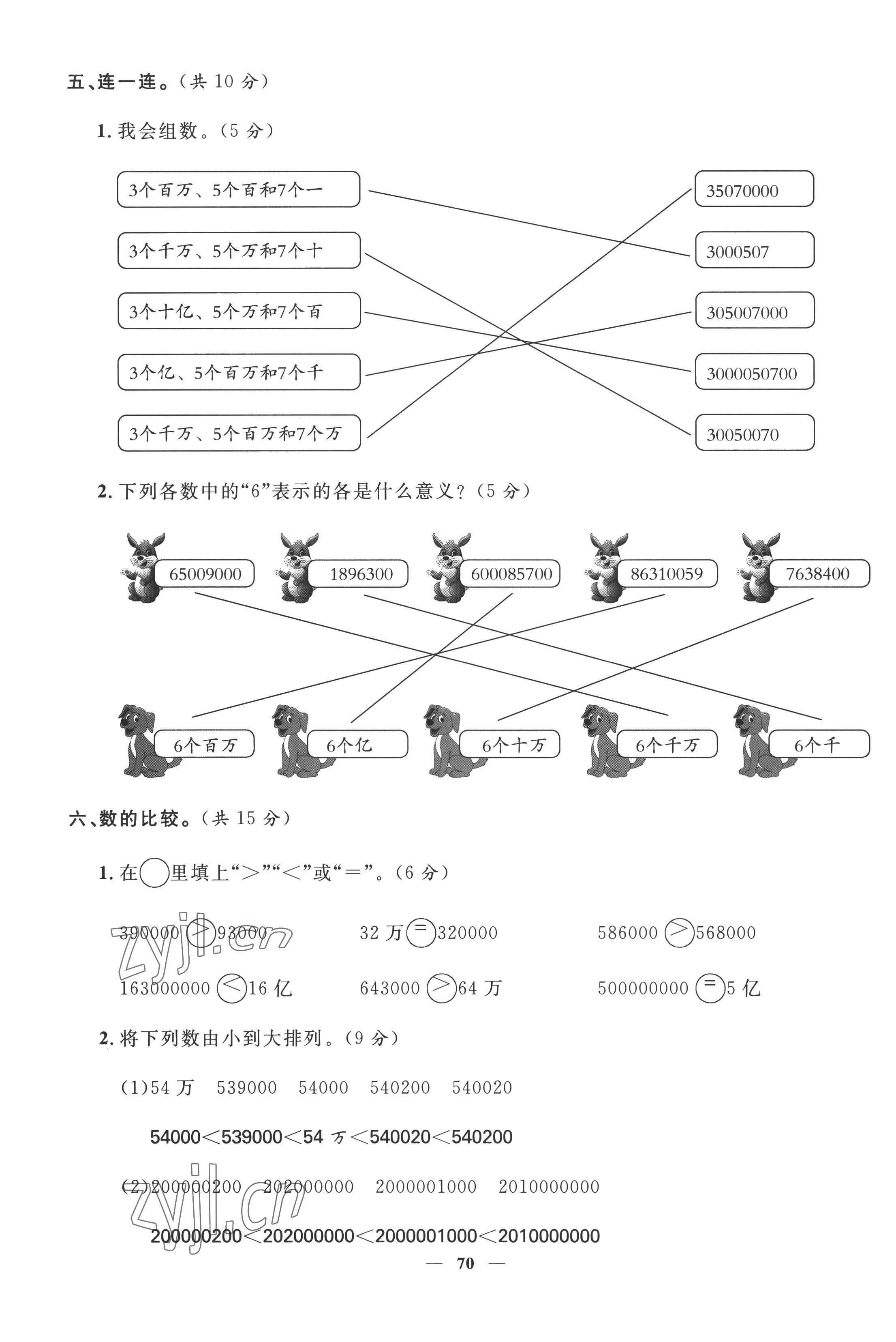 2022年智慧花朵四年級(jí)數(shù)學(xué)上冊(cè)人教版 參考答案第7頁(yè)
