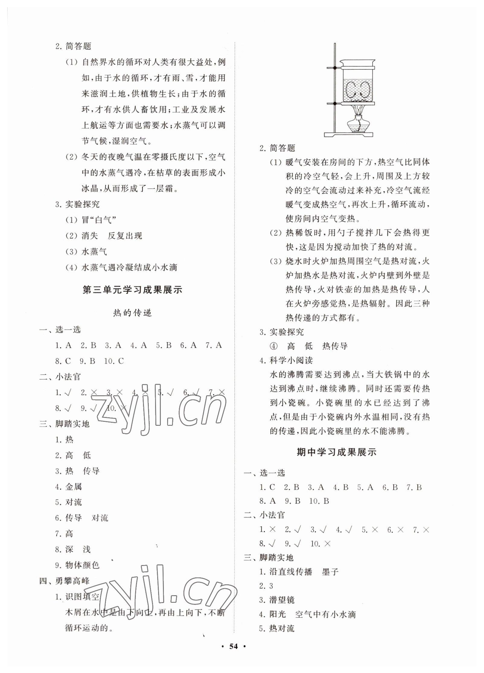 2022年同步練習(xí)冊分層指導(dǎo)五年級科學(xué)上冊青島版 第2頁