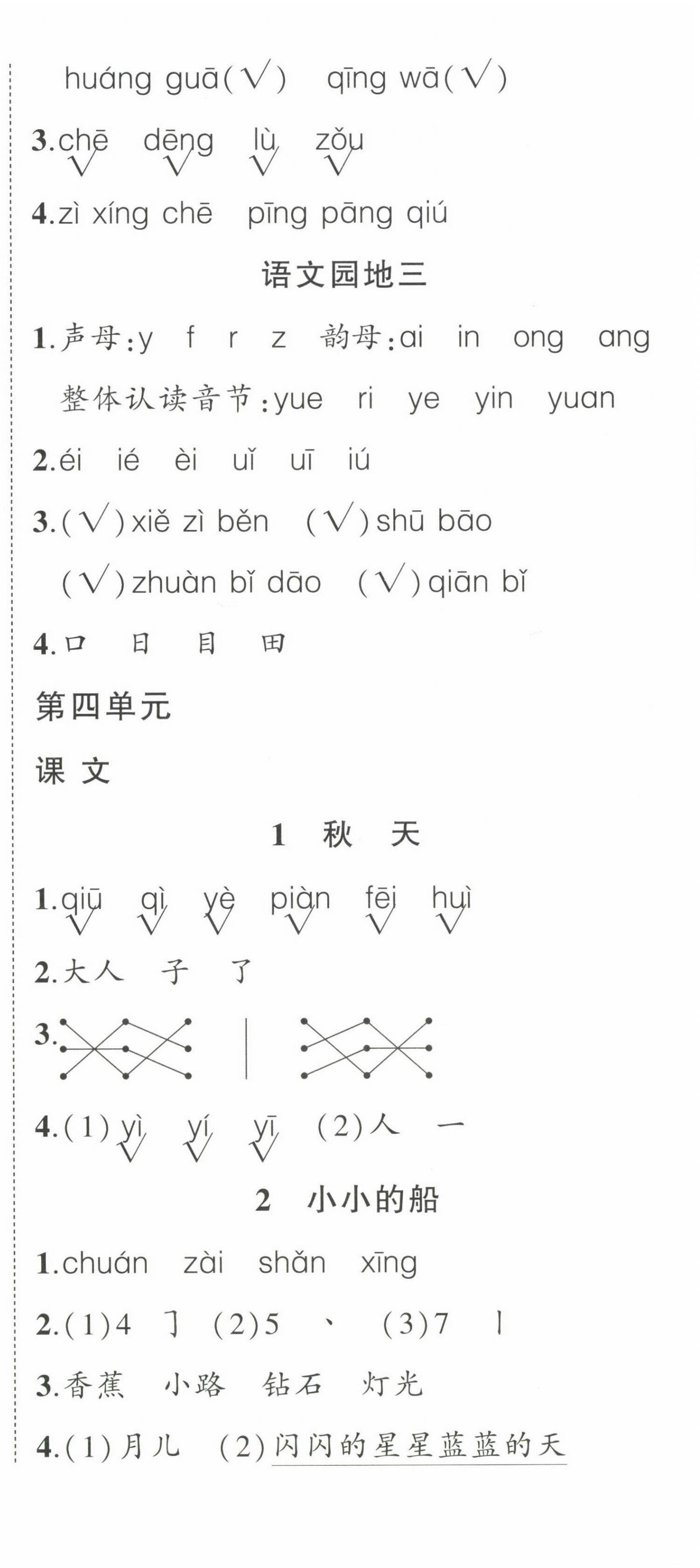 2022年?duì)钤刹怕穭?chuàng)優(yōu)作業(yè)100分一年級(jí)語文上冊(cè)人教版四川專版 第6頁