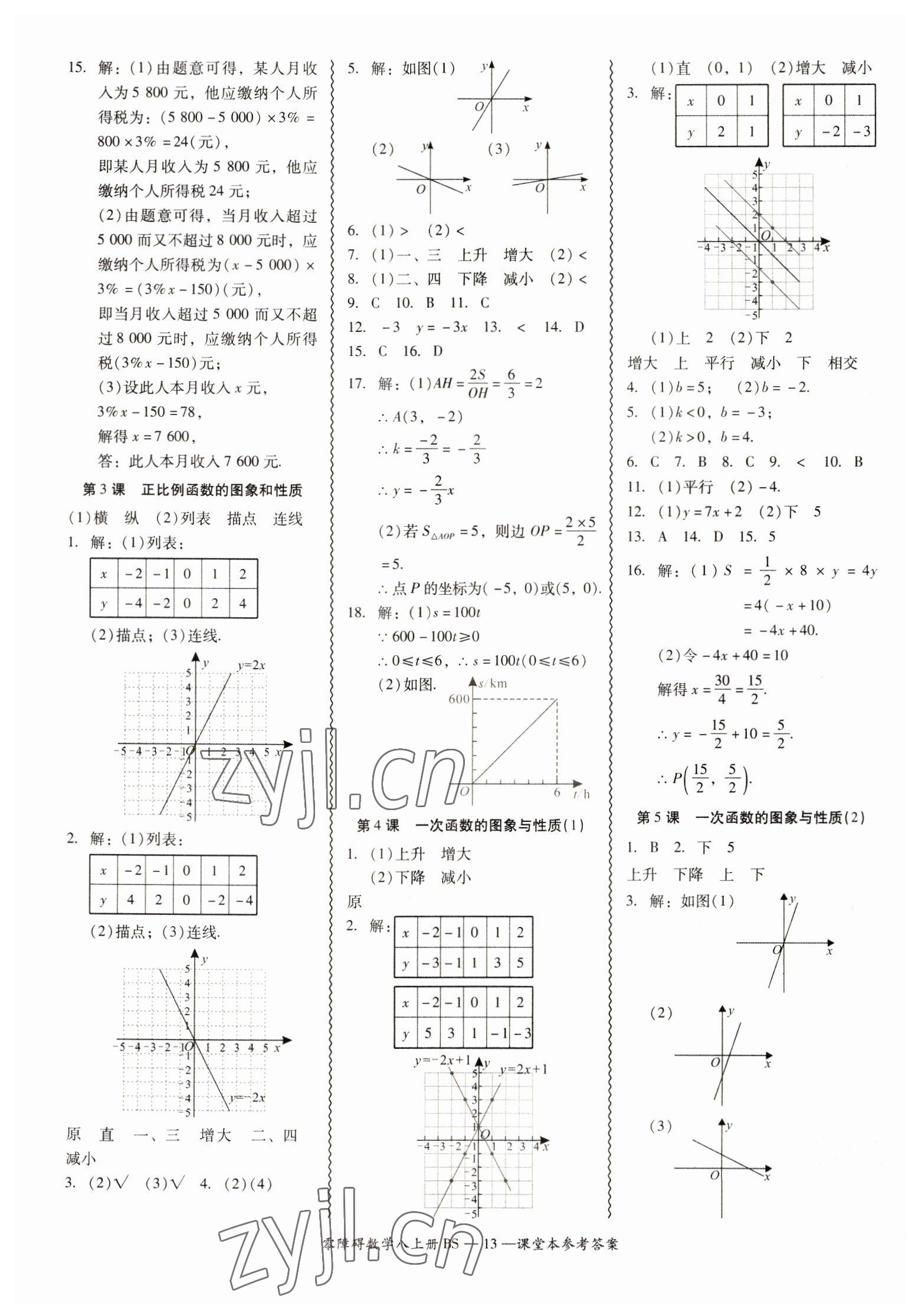 2022年零障礙導(dǎo)教導(dǎo)學(xué)案八年級數(shù)學(xué)上冊北師大版 第13頁