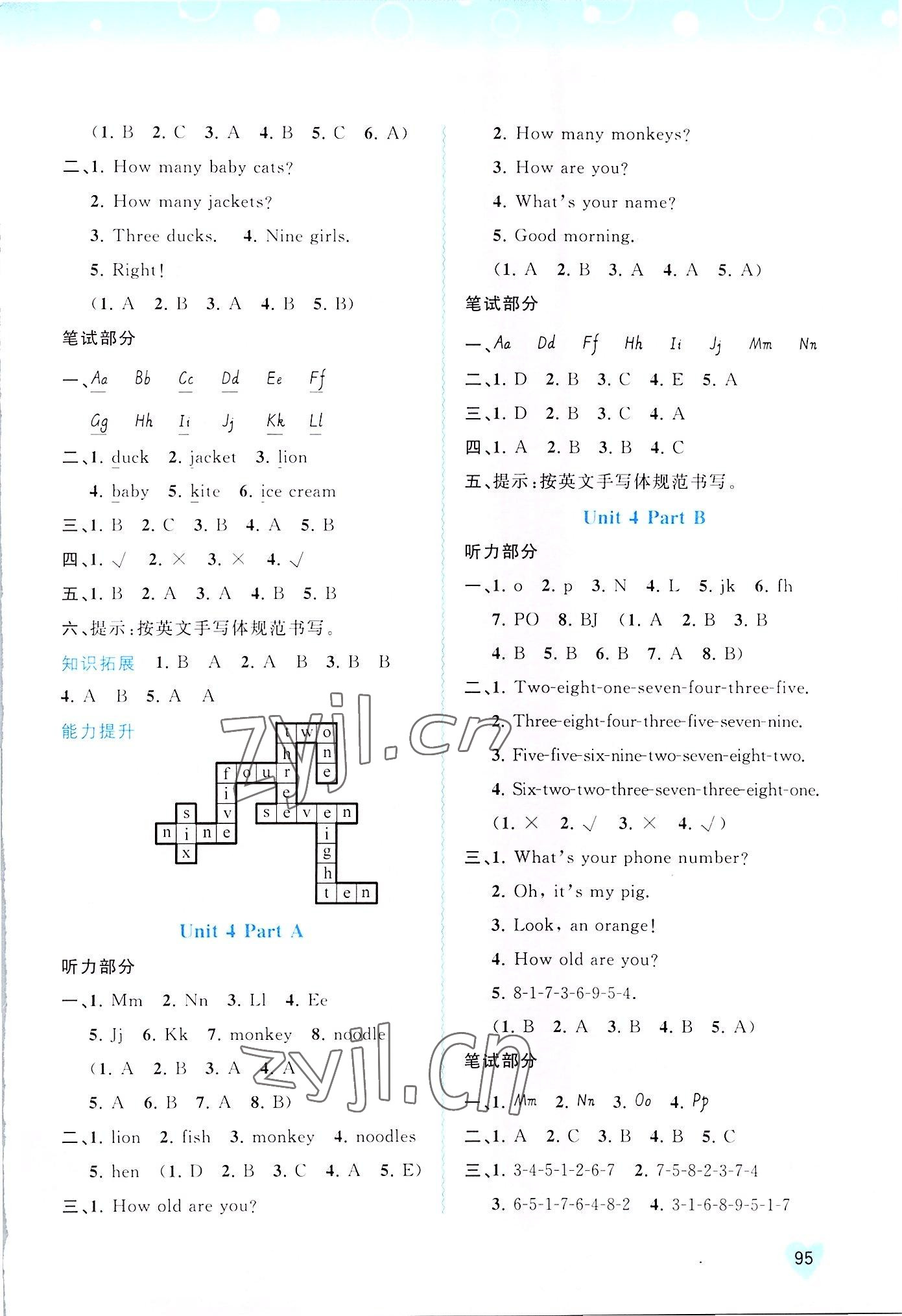 2022年新課程學(xué)習(xí)與測評同步學(xué)習(xí)三年級英語上冊閩教版 第3頁