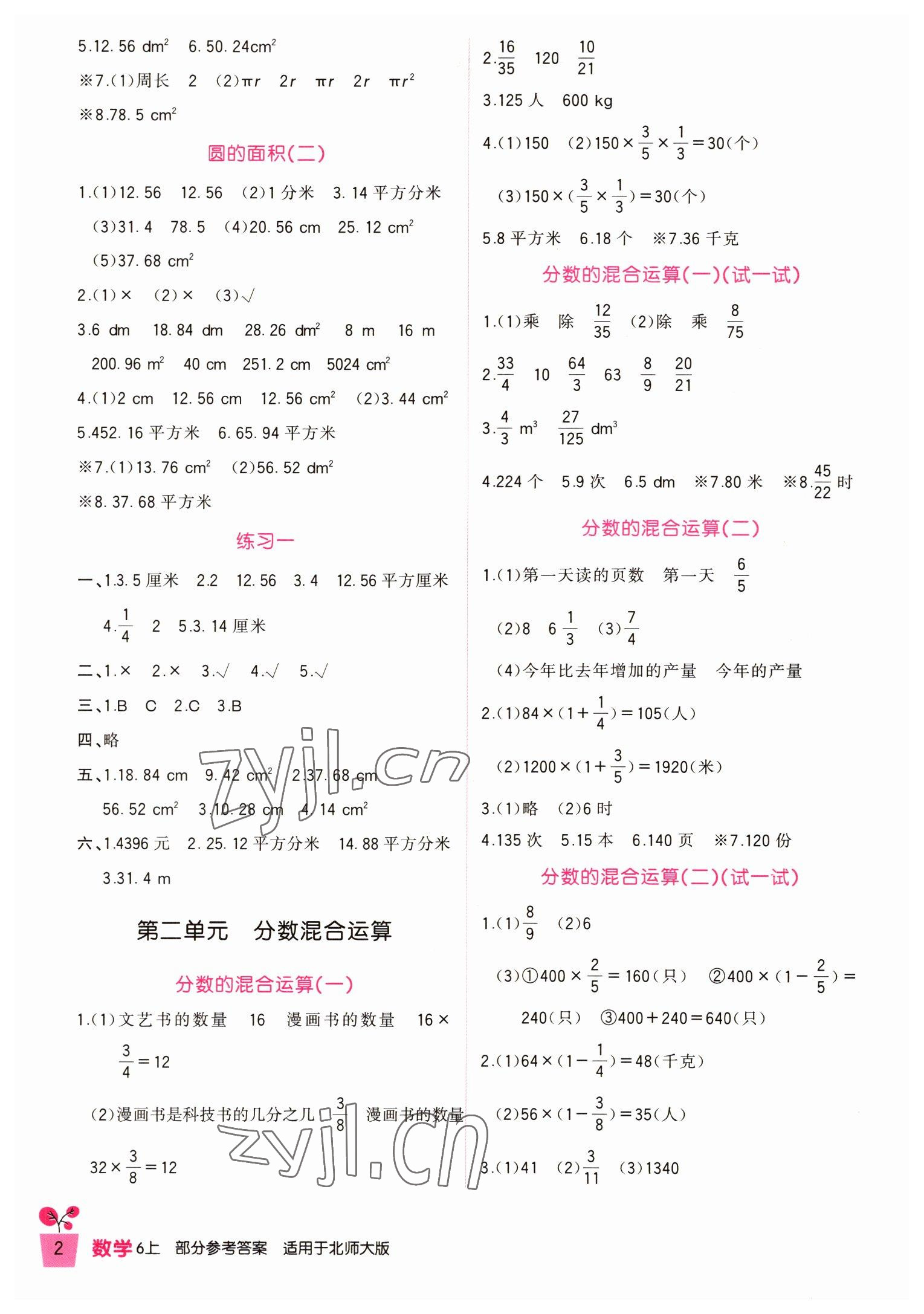 2022年學(xué)習(xí)實(shí)踐園地六年級數(shù)學(xué)上冊北師大版 第2頁