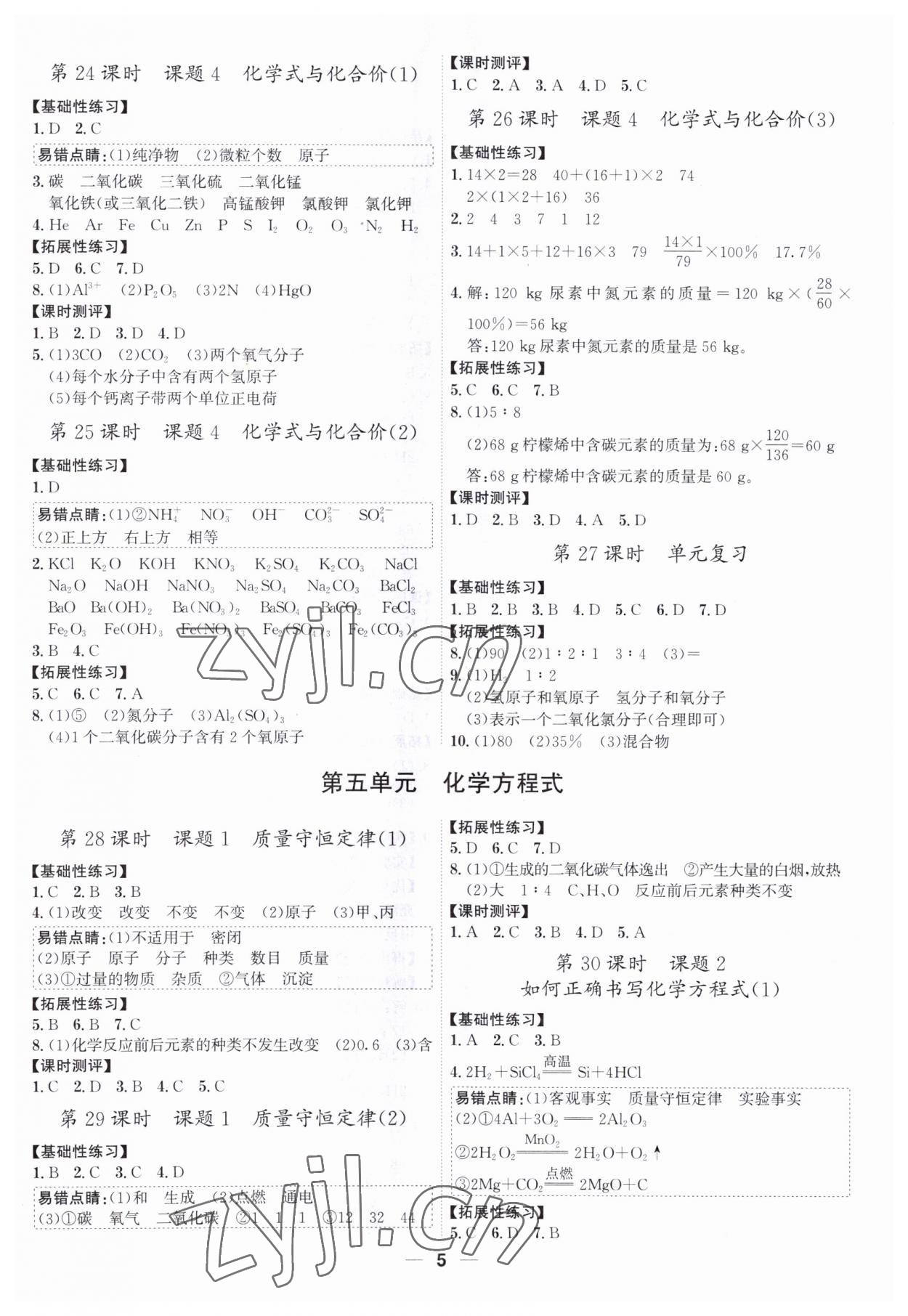 2022年考點專練九年級化學(xué)全一冊人教版深圳專版 第5頁