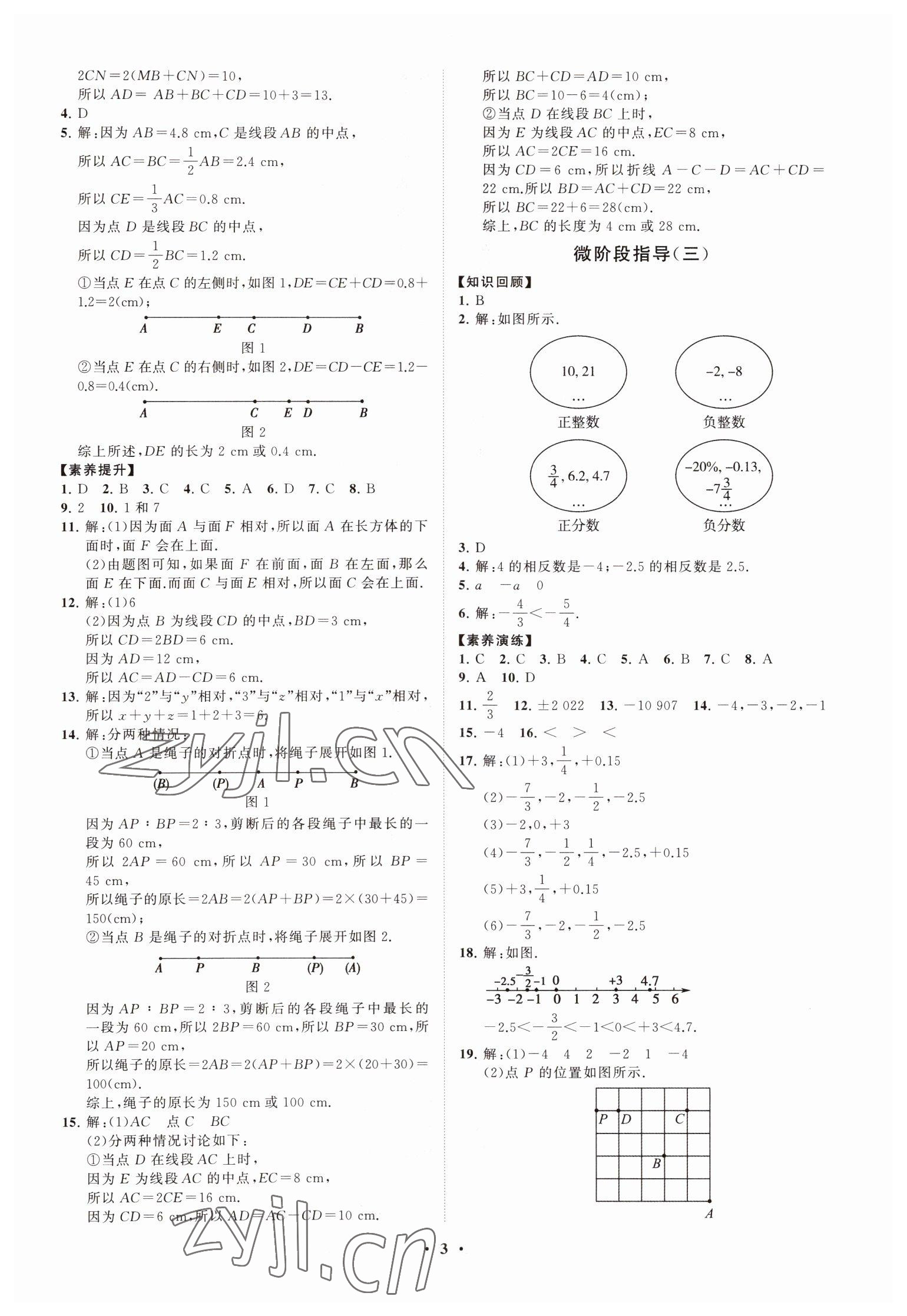 2022年同步練習冊分層卷七年級數(shù)學上冊青島版 第3頁