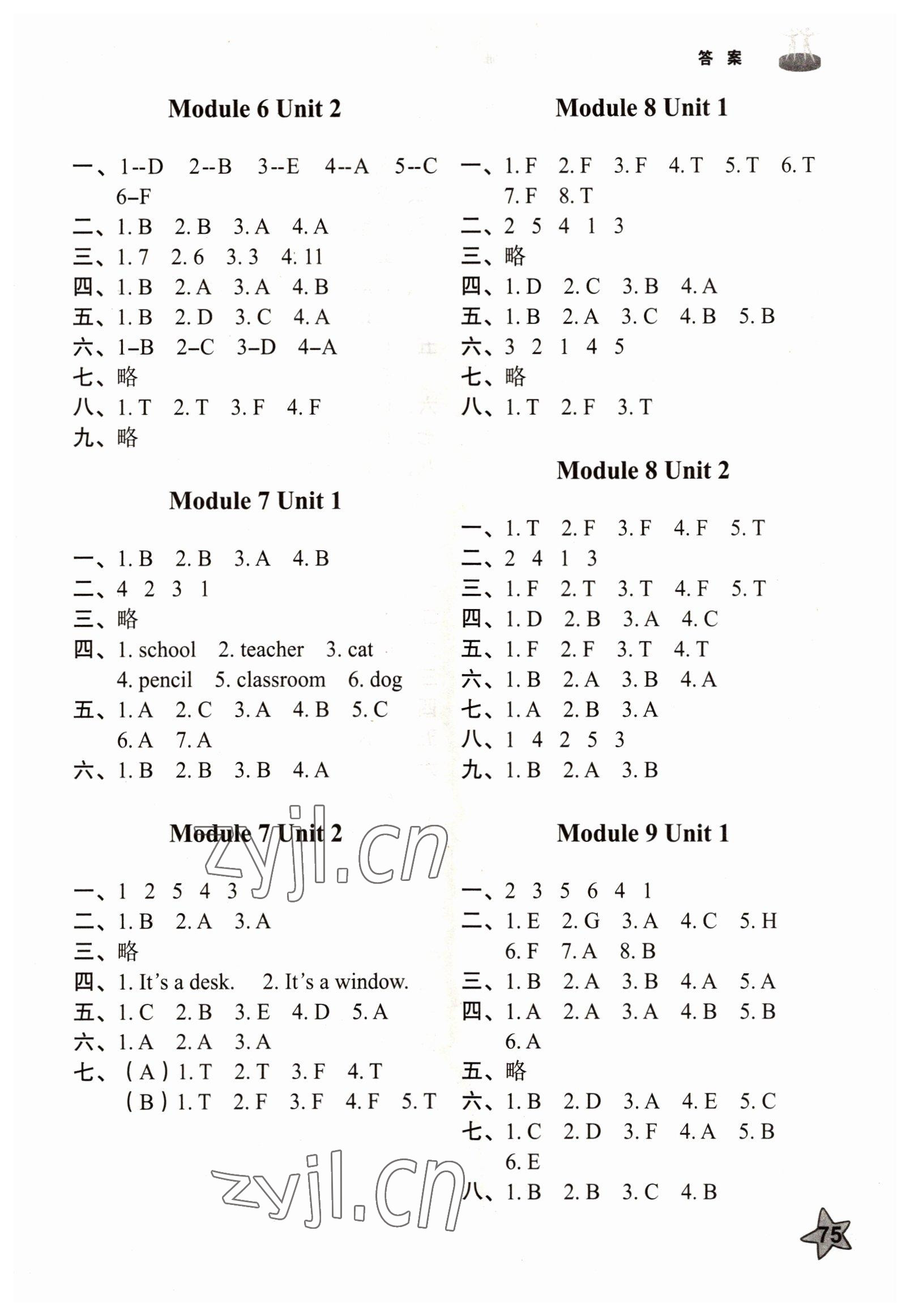 2022年同步練習(xí)冊(cè)三年級(jí)英語(yǔ)上冊(cè)外研版山東友誼出版社 第3頁(yè)