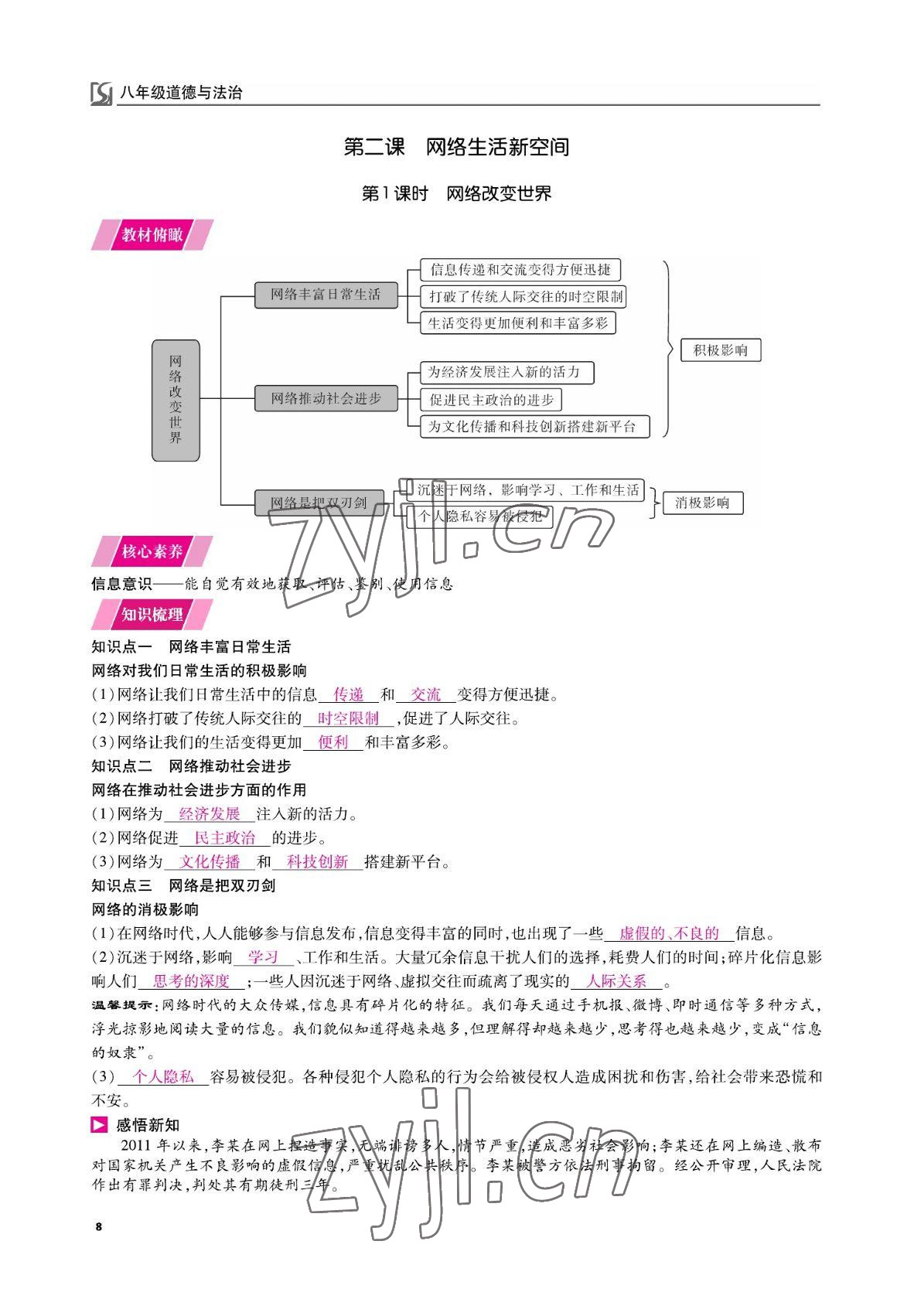 2022年我的作業(yè)八年級(jí)道德與法治上冊(cè)人教版 參考答案第19頁(yè)