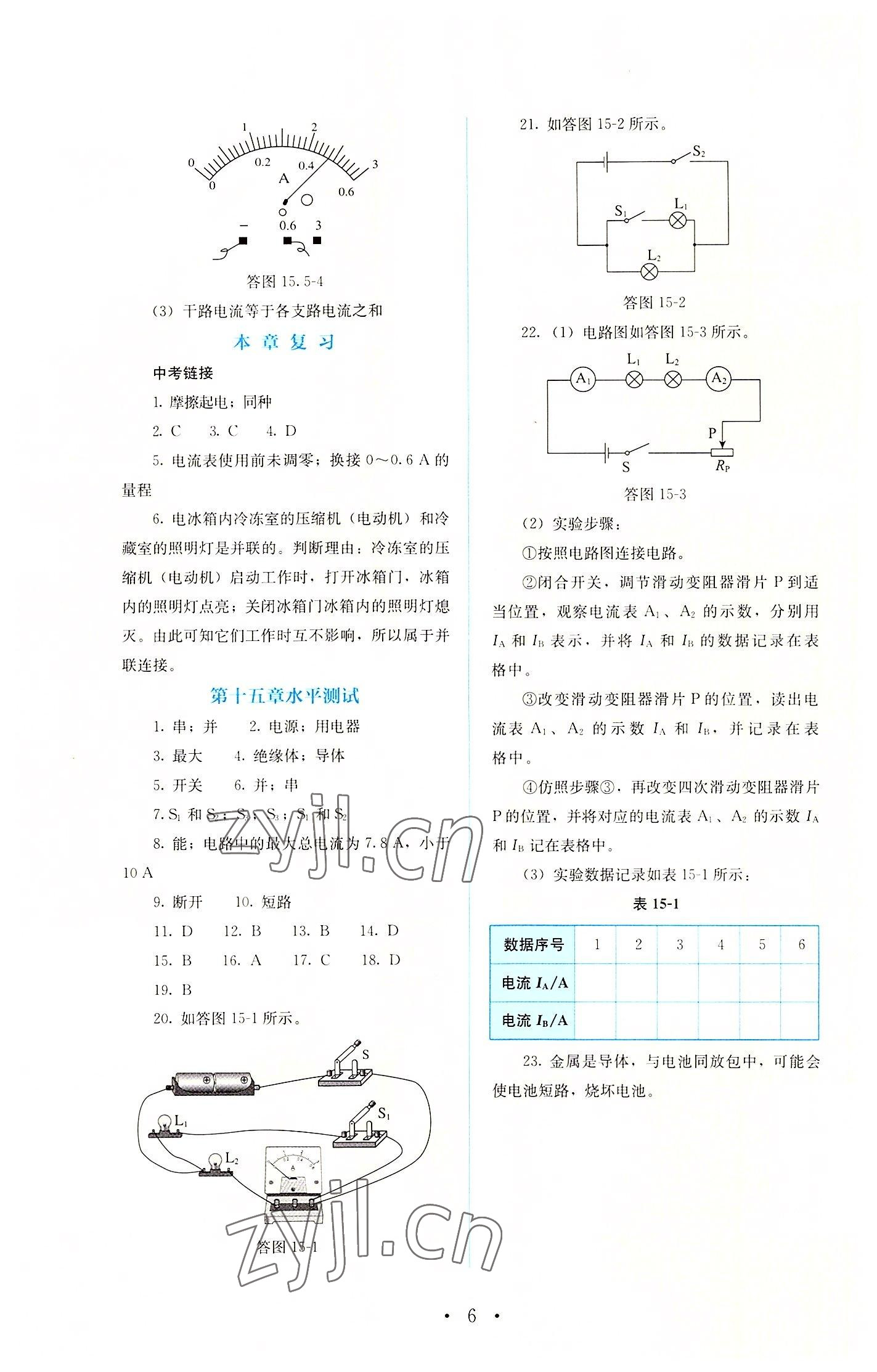 2022年人教金學(xué)典同步解析與測評(píng)九年級(jí)物理全一冊人教版 第6頁