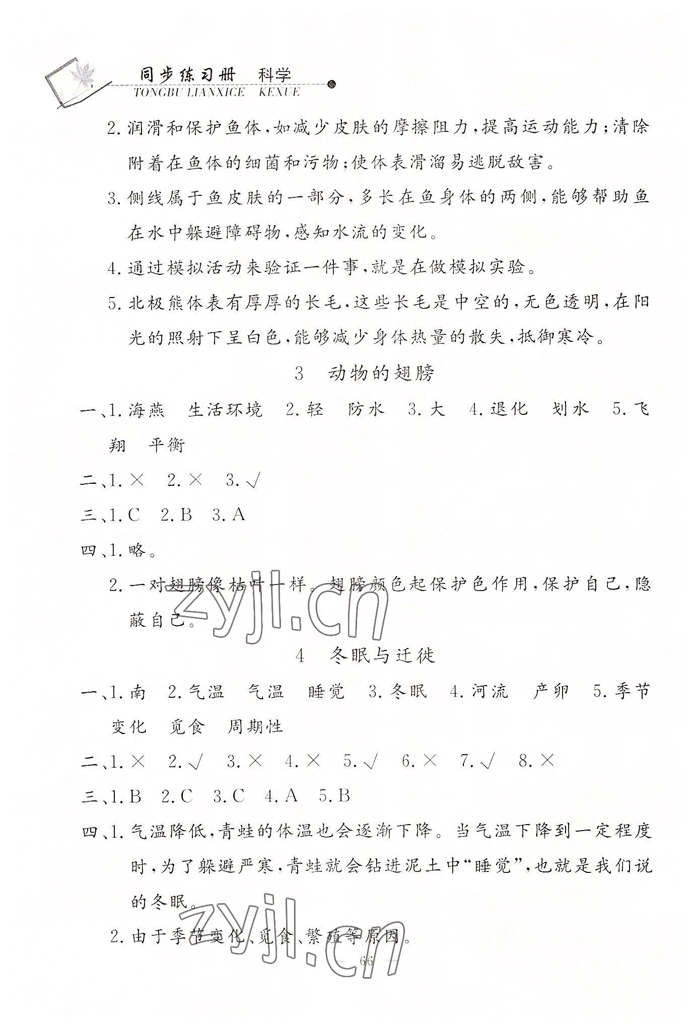 2022年同步練習冊山東科學技術出版社三年級科學上冊青島版 第2頁