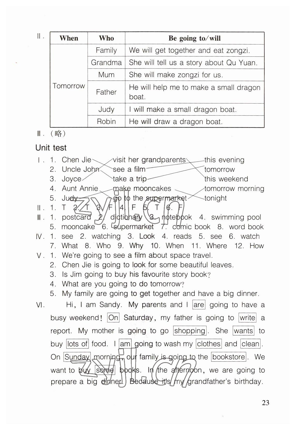 2022年樂學課堂同步鞏固六年級英語上冊人教版 第7頁
