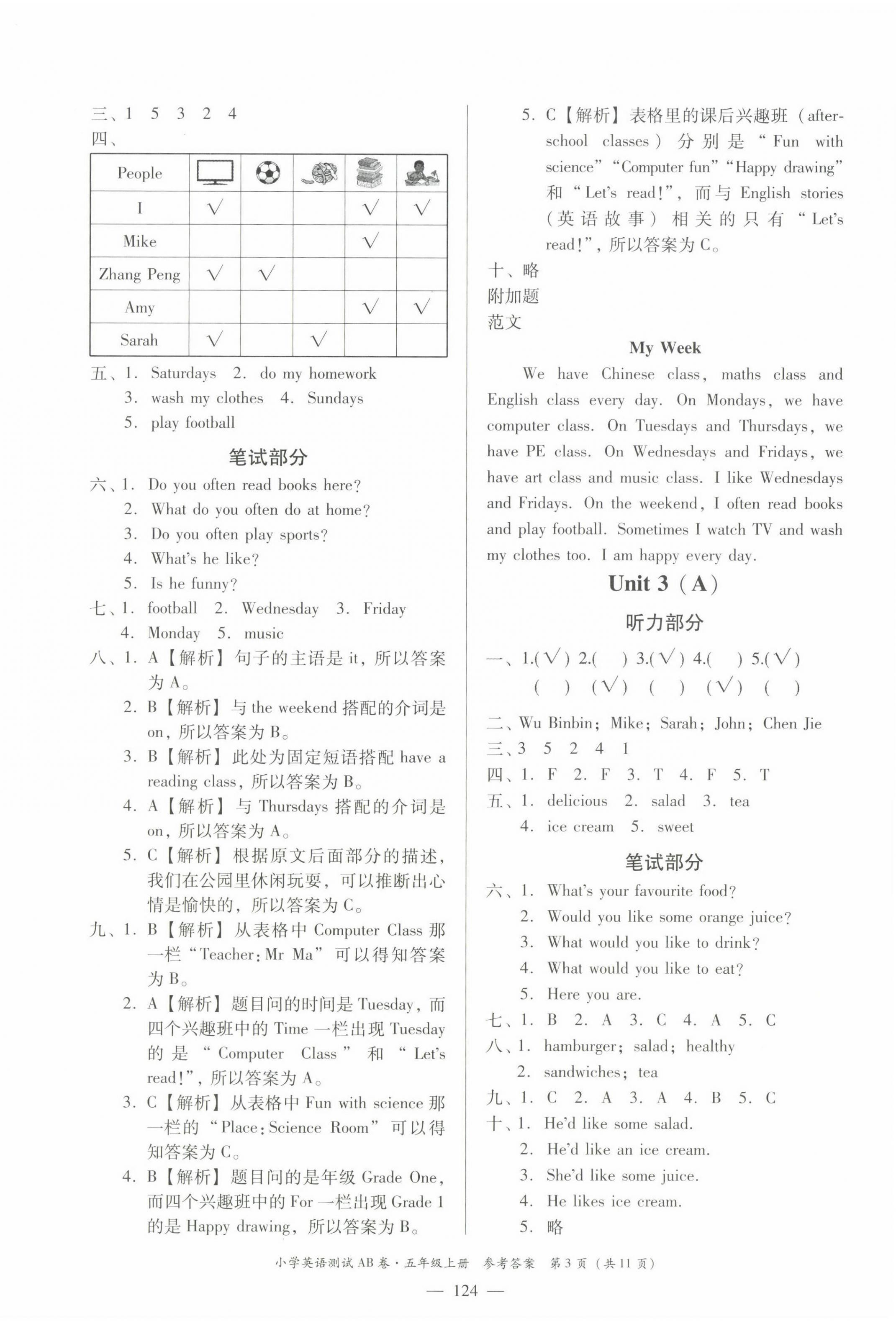 2022年小學(xué)英語(yǔ)測(cè)試AB卷五年級(jí)英語(yǔ)上冊(cè)人教版佛山專版 第3頁(yè)