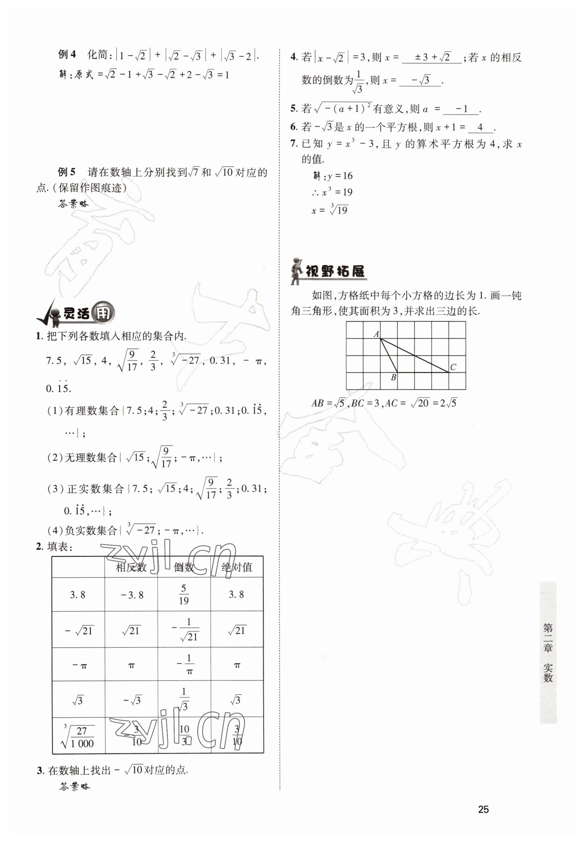 2022年育才金典八年级数学上册北师大版 参考答案第25页